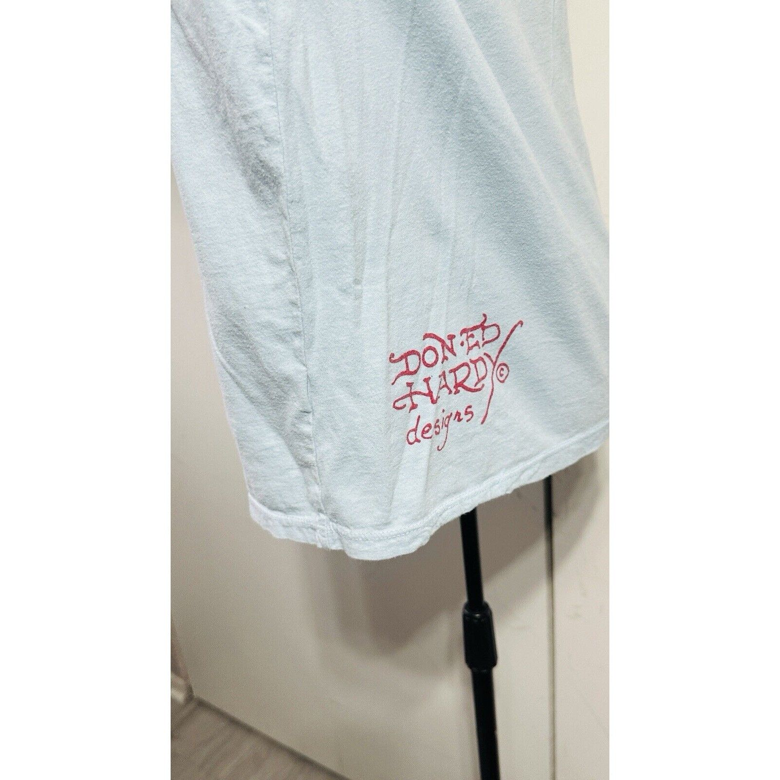 Ed Hardy Vintage Ed Hardy By Christian Audigier Shirt Mens Large Blue Size US L / EU 52-54 / 3 - 8 Thumbnail