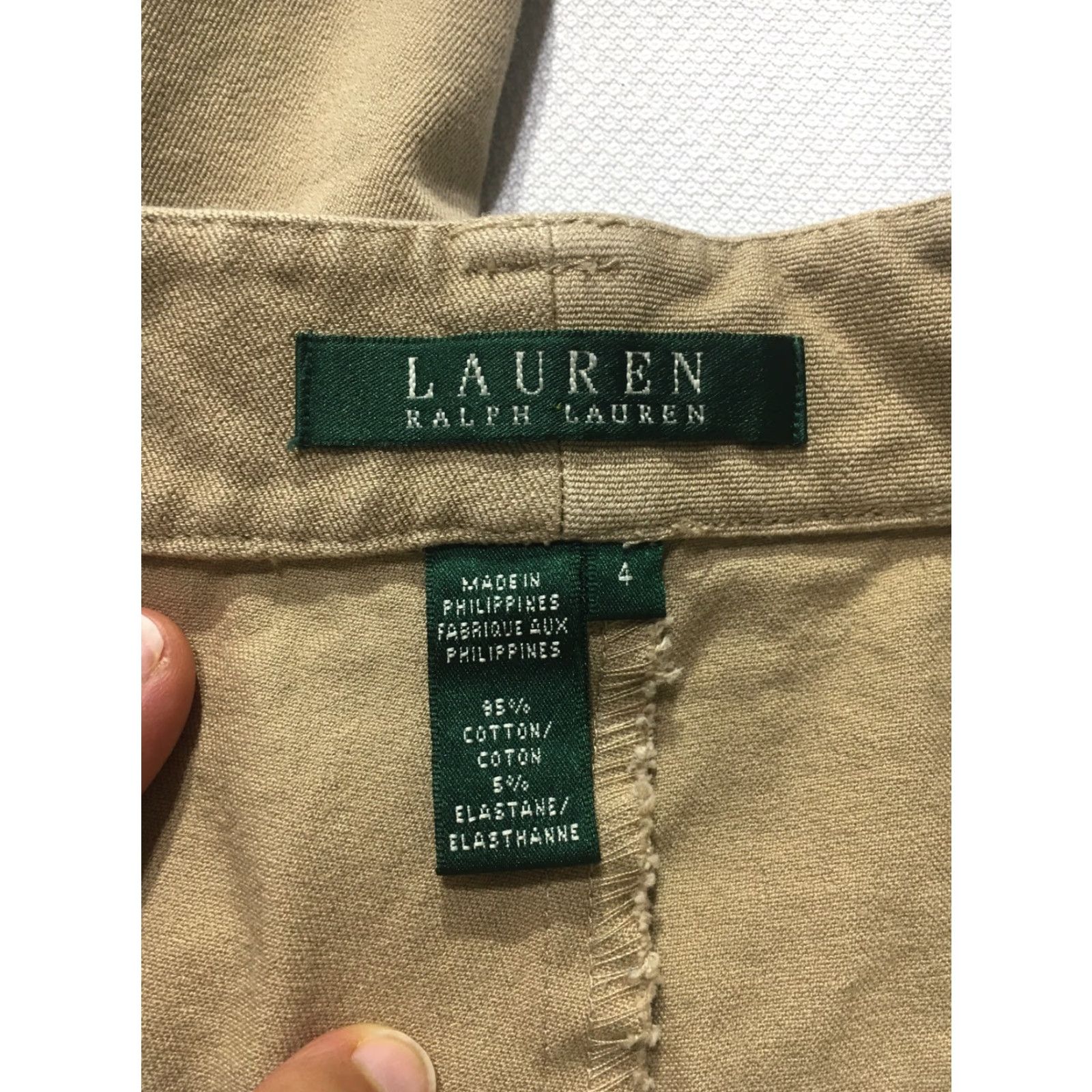 Ralph Lauren Ralph Lauren Women’s Beige Tan Khaki Classic Chino Pants Size 4 Size 30" / US 8 / IT 44 - 6 Thumbnail