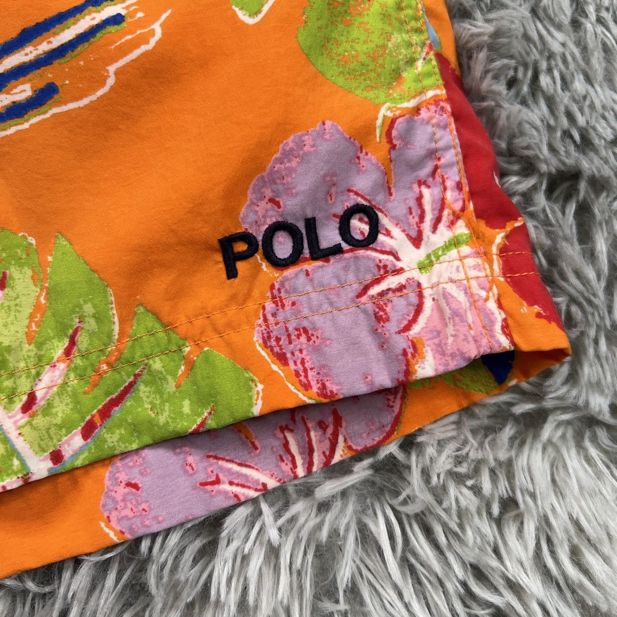 Designer × Polo Ralph Lauren RARE Vintage Polo Sport Floral Print Swim Trunks (Size 34) Size US 34 / EU 50 - 4 Thumbnail
