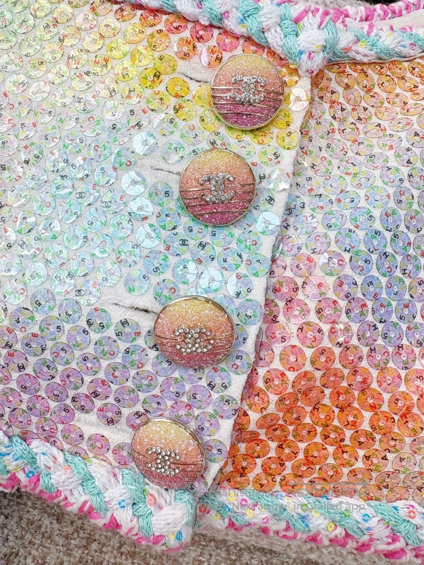Chanel Chanel 24C Sequin Diamond Buckle Vest. Size US XS / EU 42 / 0 - 4 Thumbnail