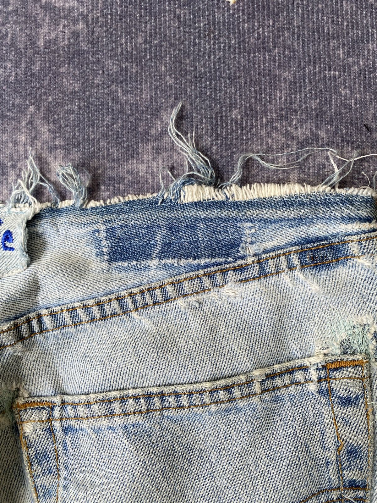 Japanese Brand 1990s - Ericho Hippie Deconstruced Distressed Design Denim Size US 32 / EU 48 - 22 Thumbnail