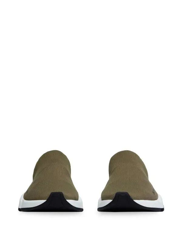 Balenciaga o1w1db10625 Speed Recycled Knit Mules in Green Size US 8 / IT 38 - 4 Thumbnail