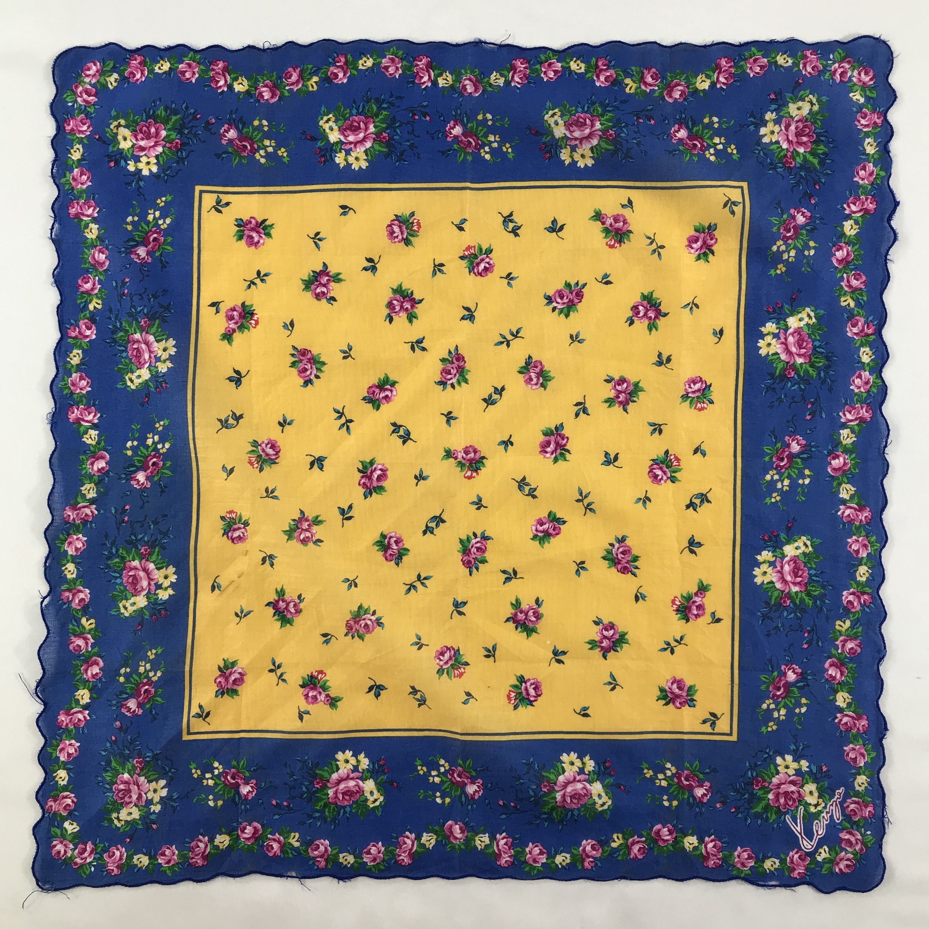 Kenzo × Vintage Kenzo Bandana / Handkerchief / Neckerchief - S1640 Size ONE SIZE - 1 Thumbnail