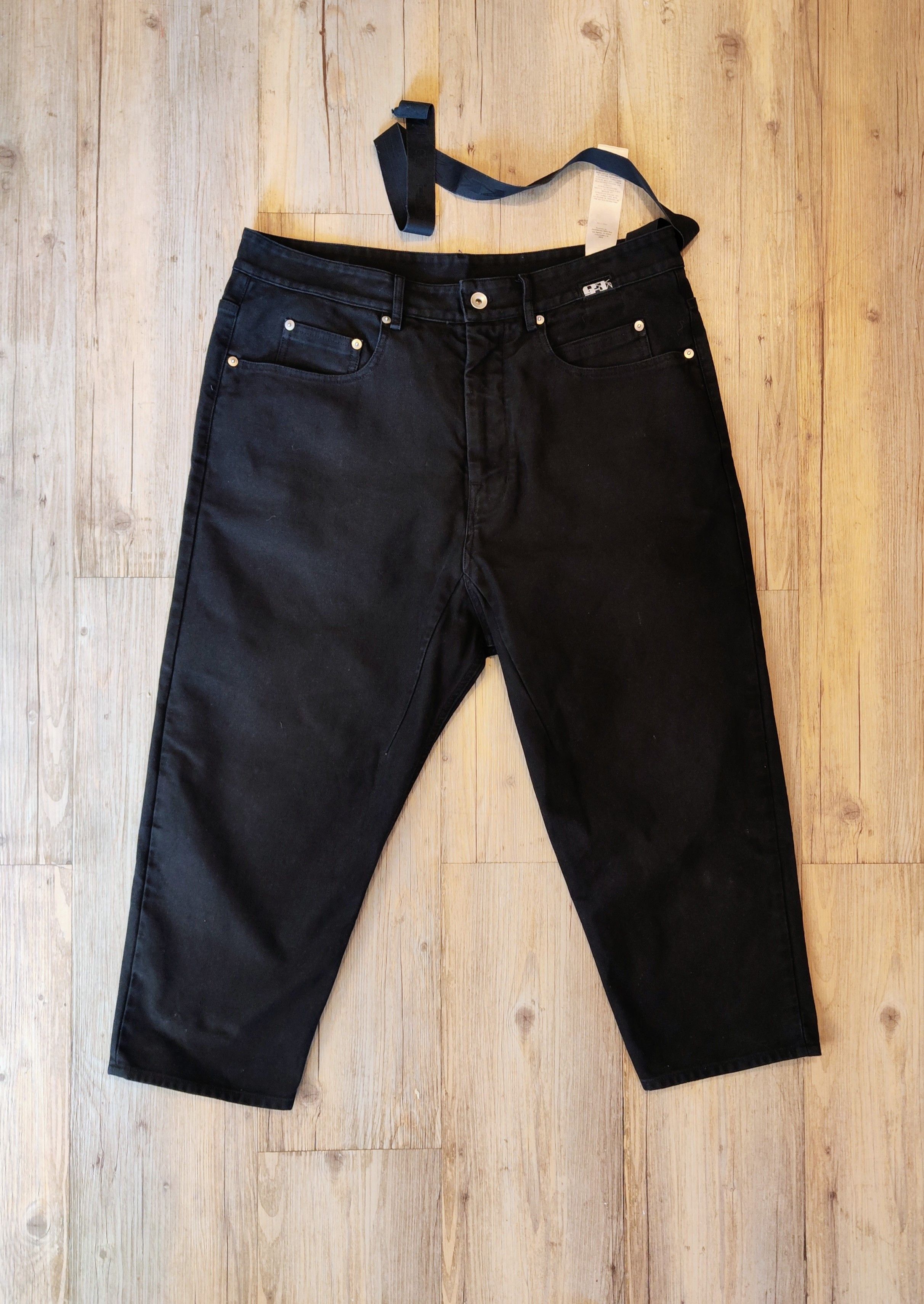 Rick Owens Drkshdw Canvas collapse cropped Size US 31 - 2 Thumbnail
