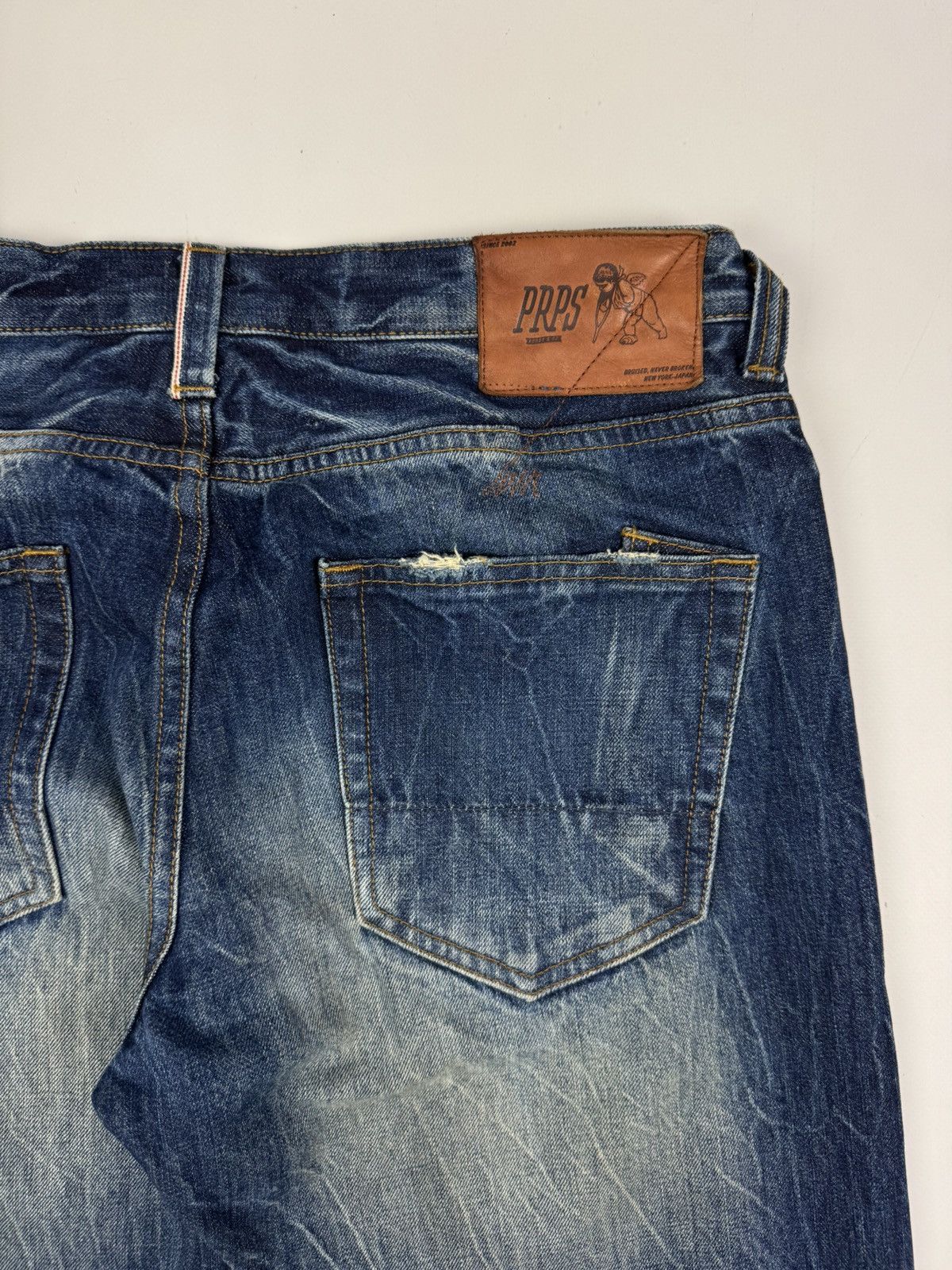 Prps PRPS Washed Selvage Denim Jeans Size US 34 / EU 50 - 18 Thumbnail
