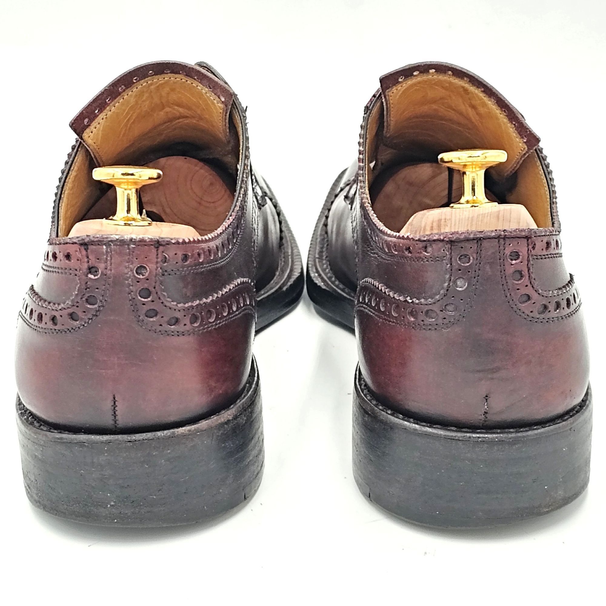 Other Calzoleria Harris Italy Mens 10.5 Burgundy All Leather Dress Size US 10.5 / EU 43-44 - 4 Thumbnail