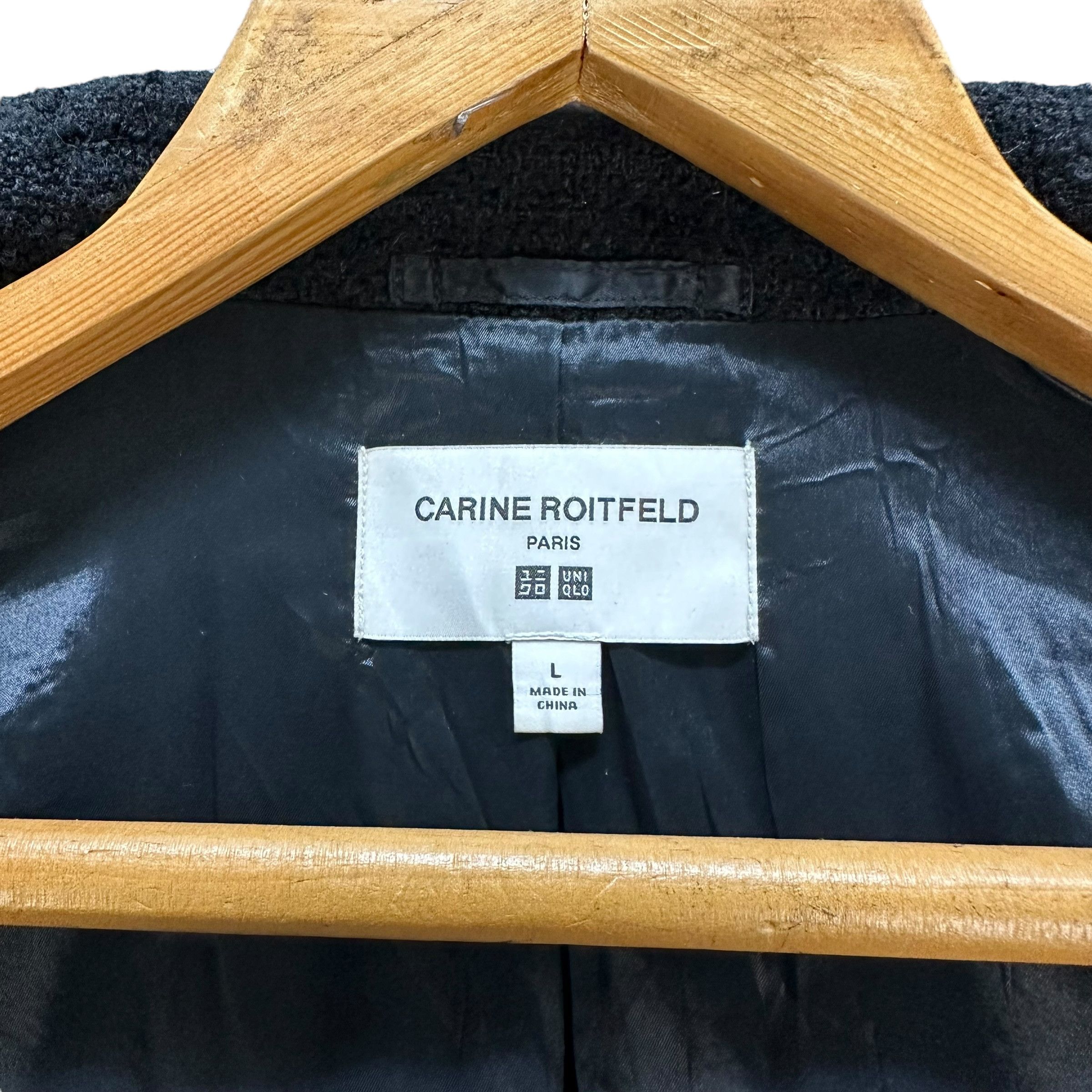 Uniqlo CARINE ROITFELD PARIS Wool Coat #A22-0515 Size L / US 10 / IT 46 - 7 Thumbnail
