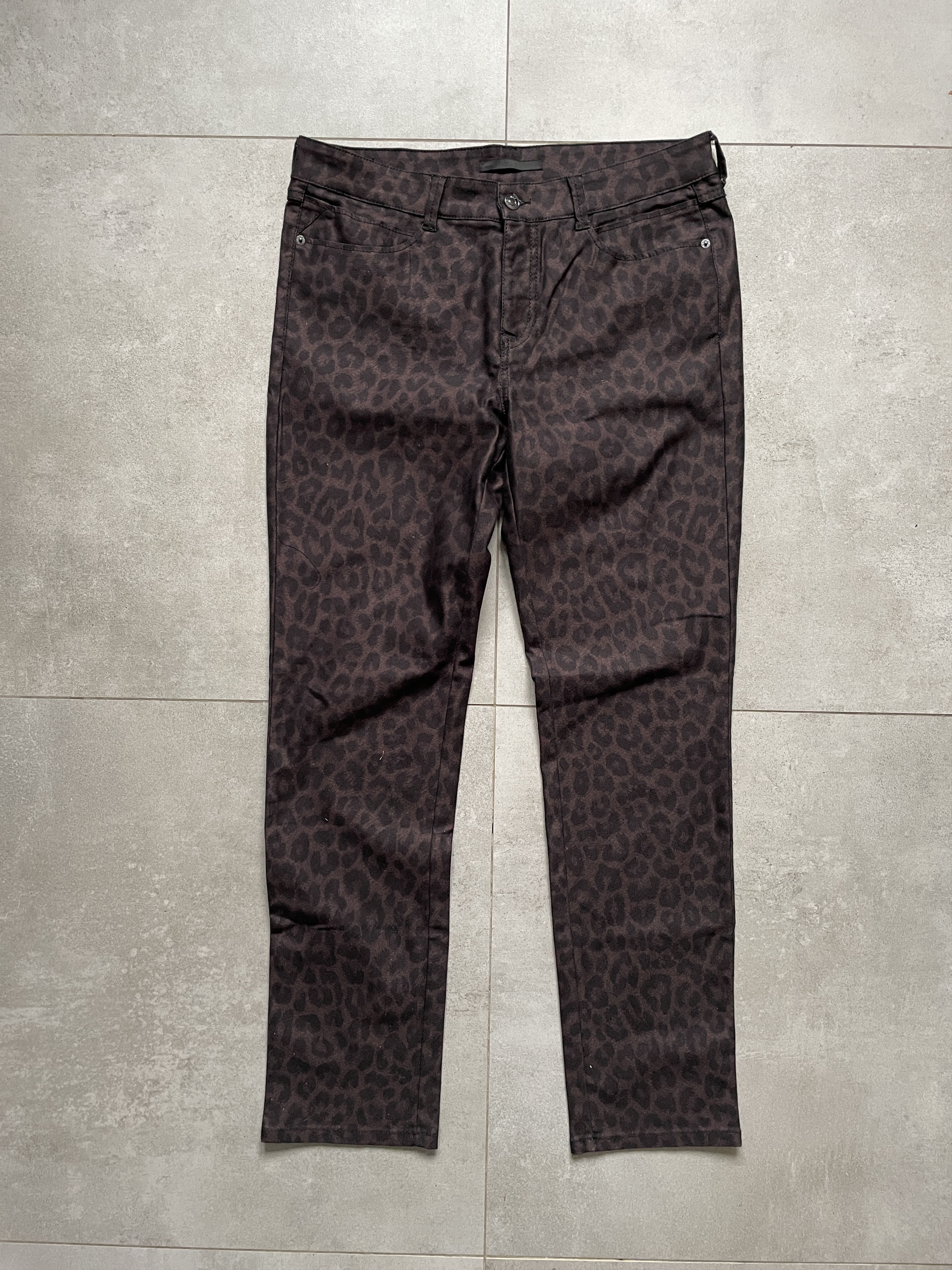 MAC Jeans × Swagger Y2K MAC LEOPARD AOP ALL OVER PRINT SKINNY JEANS HEDI Size US 34 / EU 50 - 2 Thumbnail