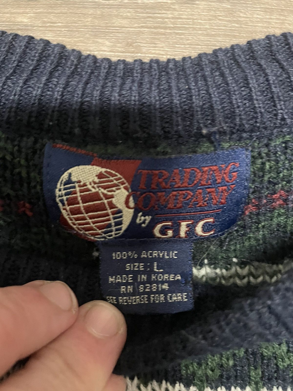Vintage Vintage 90s sweater Size US L / EU 52-54 / 3 - 11 Thumbnail