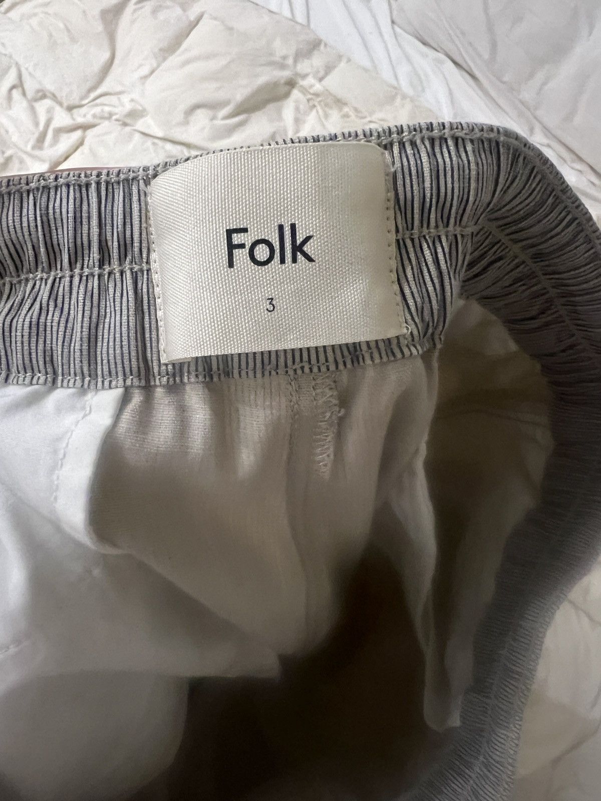 Folk Folk Assembly Trousers Grey Pinstripe size 3 Size US 32 / EU 48 - 4 Thumbnail