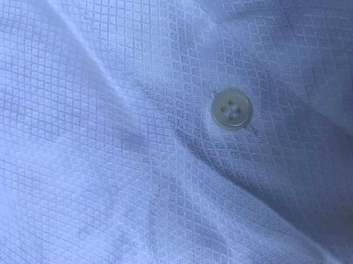 Pal Zileri PAL ZILERI WHITE TUXEDO BUTTON UP, MOTHER OF PEARL BUTTONS Size 42R - 9 Thumbnail