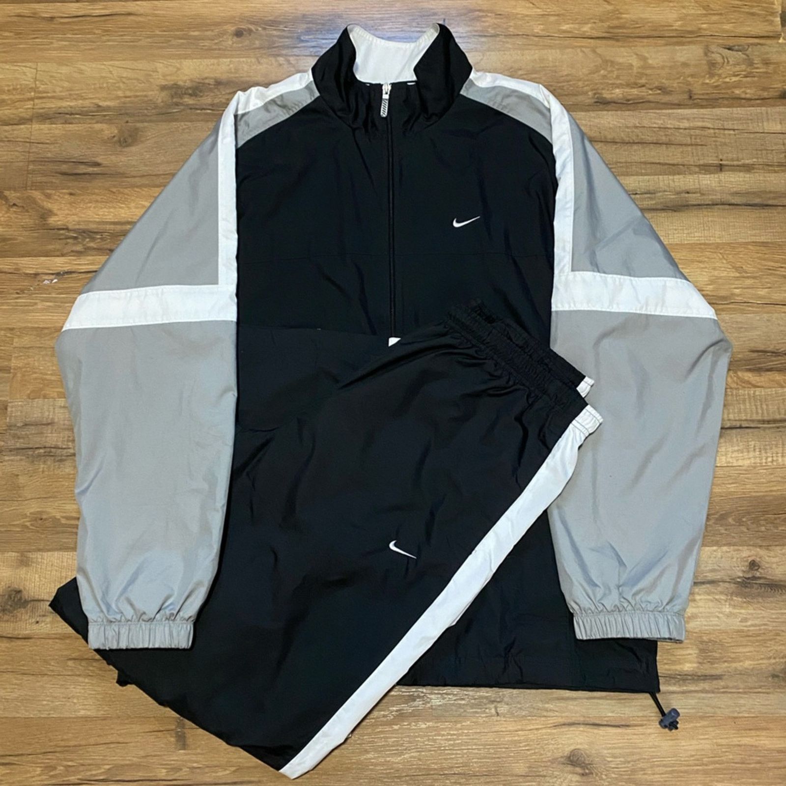 Nike Y2K Nike Zip Up Sweatpants Track Suit Matching Set Size US XL / EU 56 / 4 - 2 Thumbnail