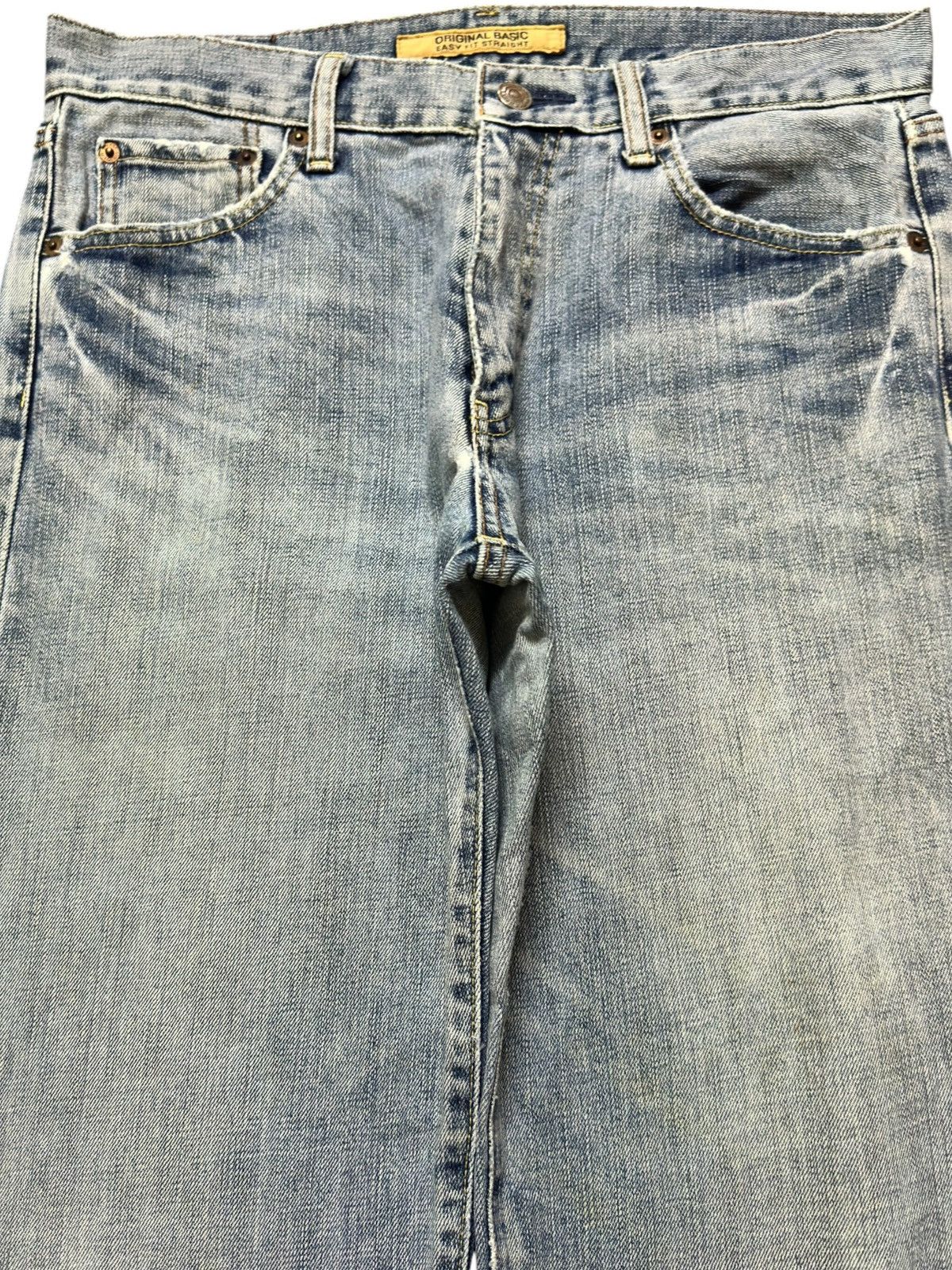 Uniqlo Vintage Uniqlo S-003 Easy Fit Straight Baggy Faded Denim Size US 32 / EU 48 - 2 Thumbnail