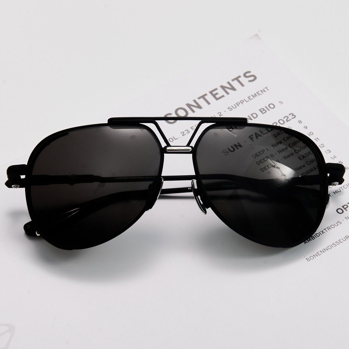 Chrome Hearts CHROME HEARTS BOXEDEN MATTE BLACK/ SHINY SILVER SUNGLASSES Size ONE SIZE - 6 Thumbnail