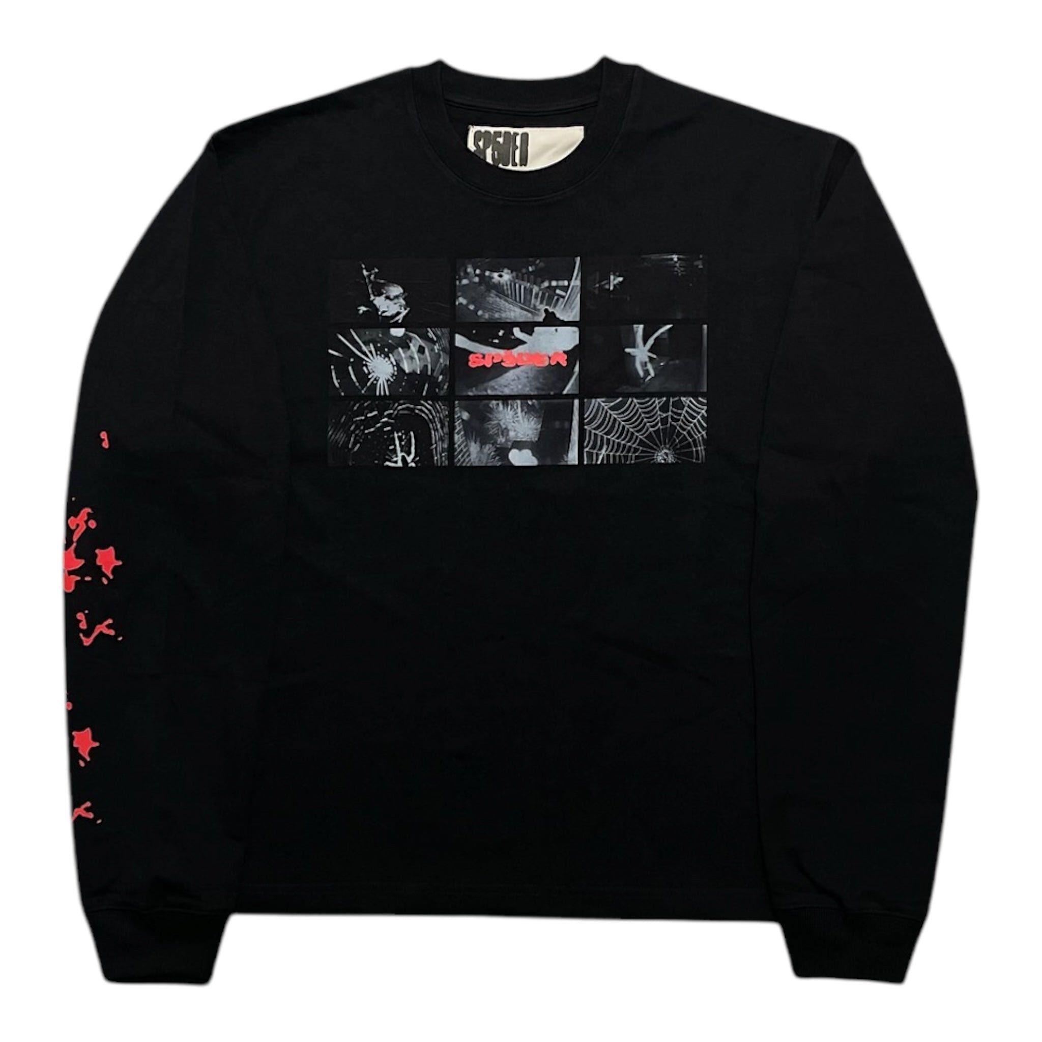 Spider Worldwide Monitor Long Sleeve Tee Shirt Black | Grailed