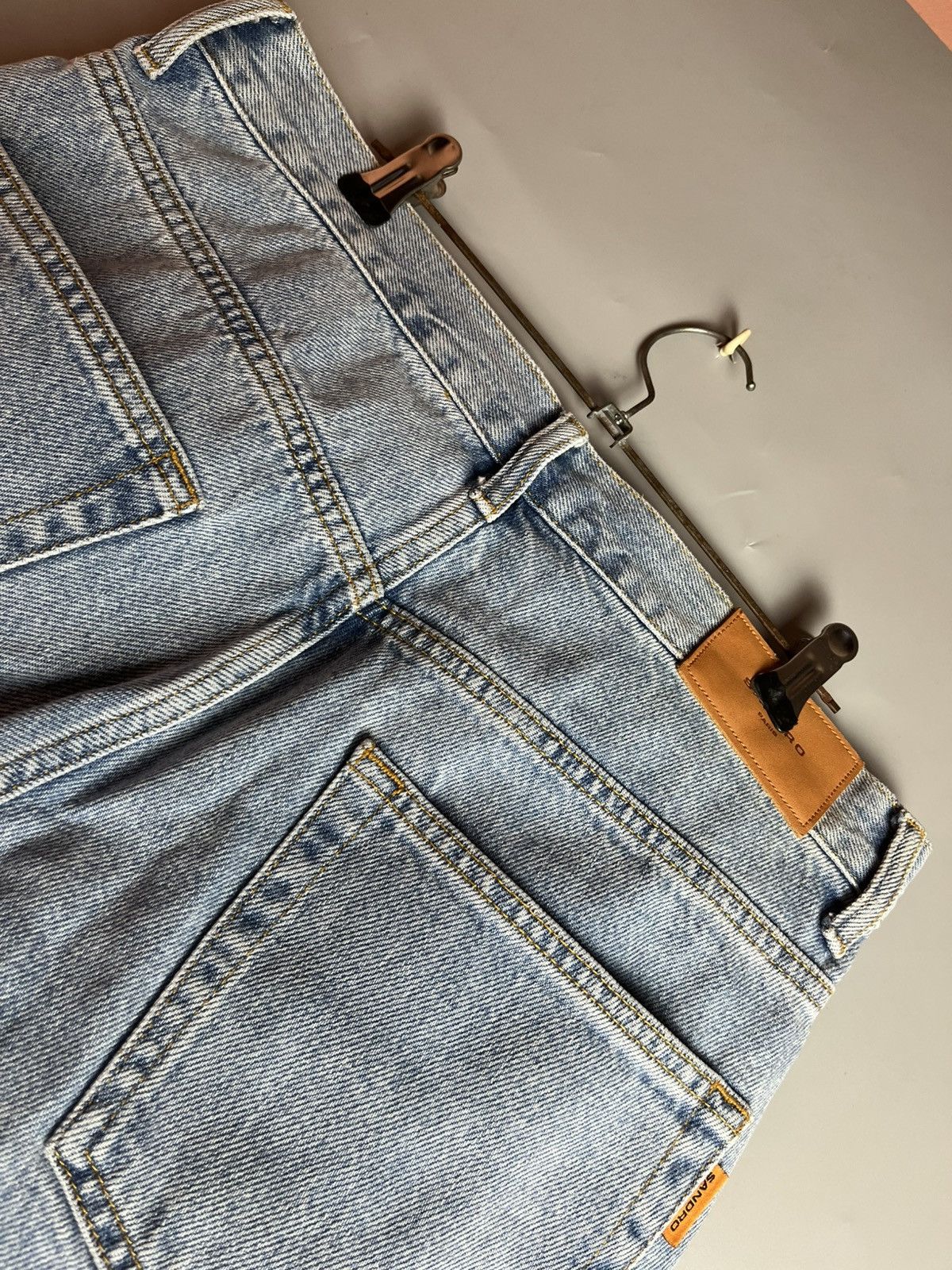 Sandro Sandro wide washed denim shorts/jorts Size 30" / US 8 / IT 44 - 3 Thumbnail