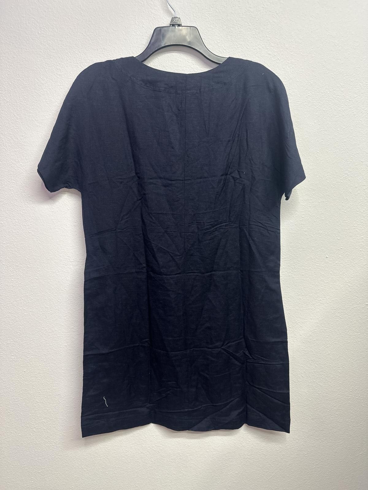 Other Black Lace-Up Front Short Sleeve Dress Size M / US 6-8 / IT 42-44 - 2 Thumbnail