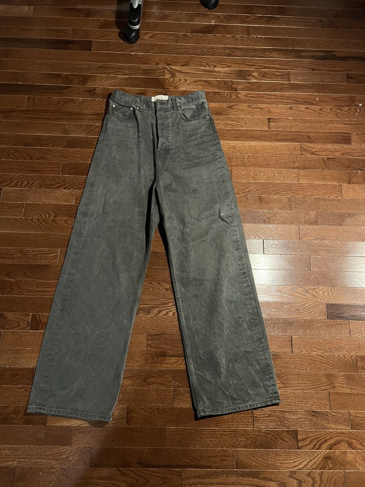 image of Vuja De Uneven Dye Denim in Grey, Men's (Size 32)