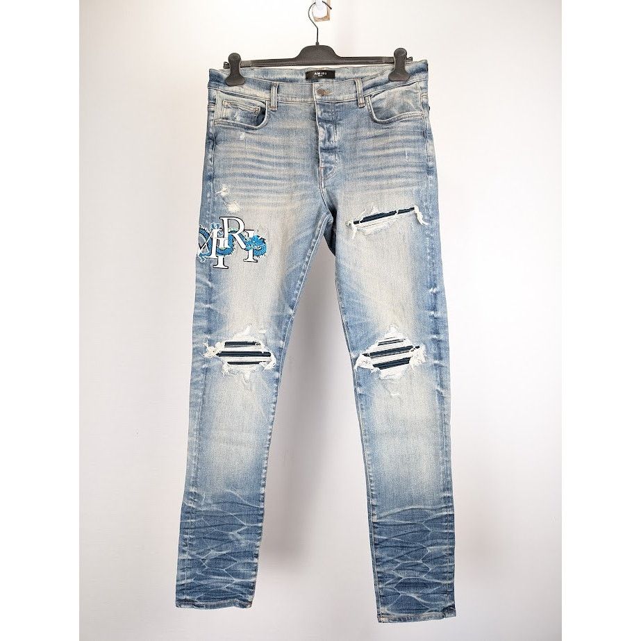 Amiri o1rshd1 Dragon MX1 Jeans in Vintage Indigo Size US 36 / EU 52 - 1 Thumbnail