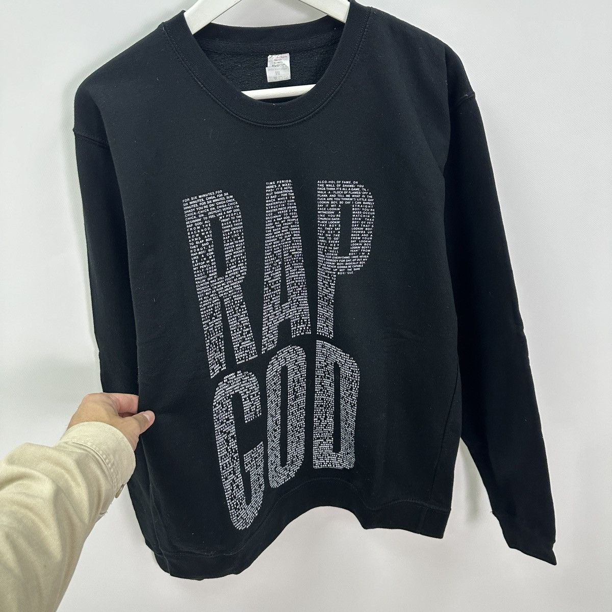 Vintage Vintage 00s Eminem Rap God Song sweatshirt Album og y2k hype Size US M / EU 48-50 / 2 - 4 Thumbnail