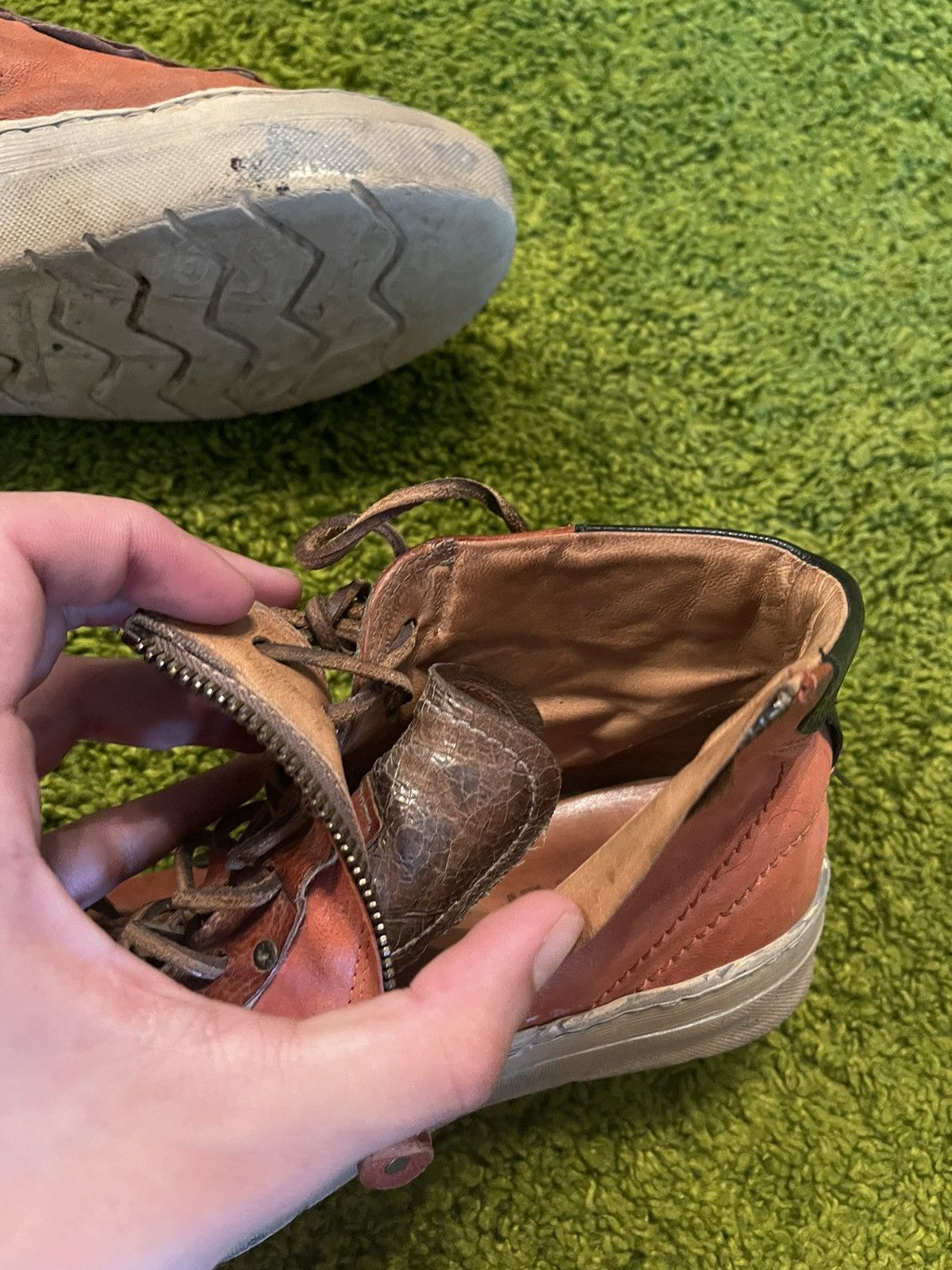 A.S.98 × Designer Airsteps A.S. 98 avant garde real leather sneakers Size US 9 / IT 39 - 6 Thumbnail