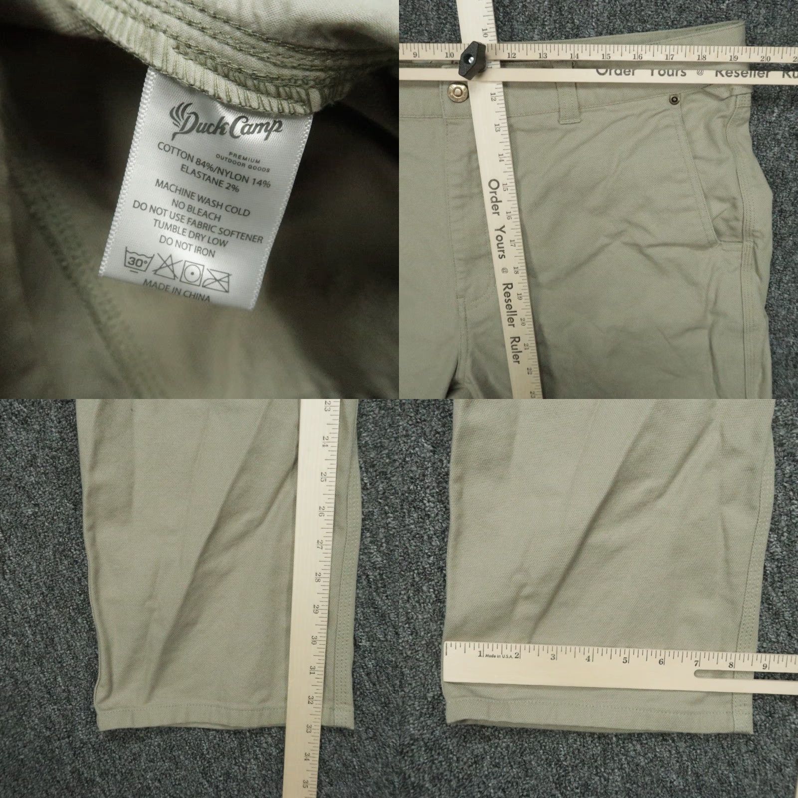Vintage Duck Camp Pants Mens 38x33 Khaki Hiking Hunting Outdoors Cordura Canvas Brush Size US 38 / EU 54 - 8 Thumbnail