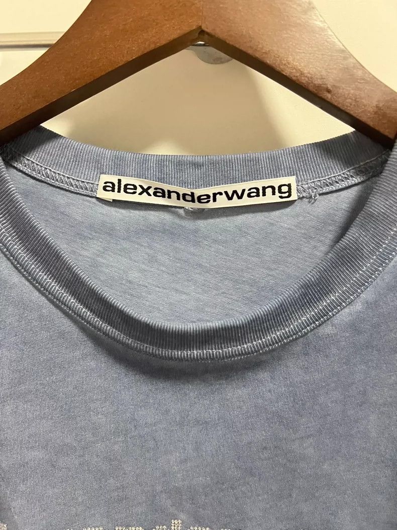 Alexander Wang Alexander Wang Blue Short Sleeve Shirt- Size XS / US 0-2 / IT 36-38 - 2 Thumbnail