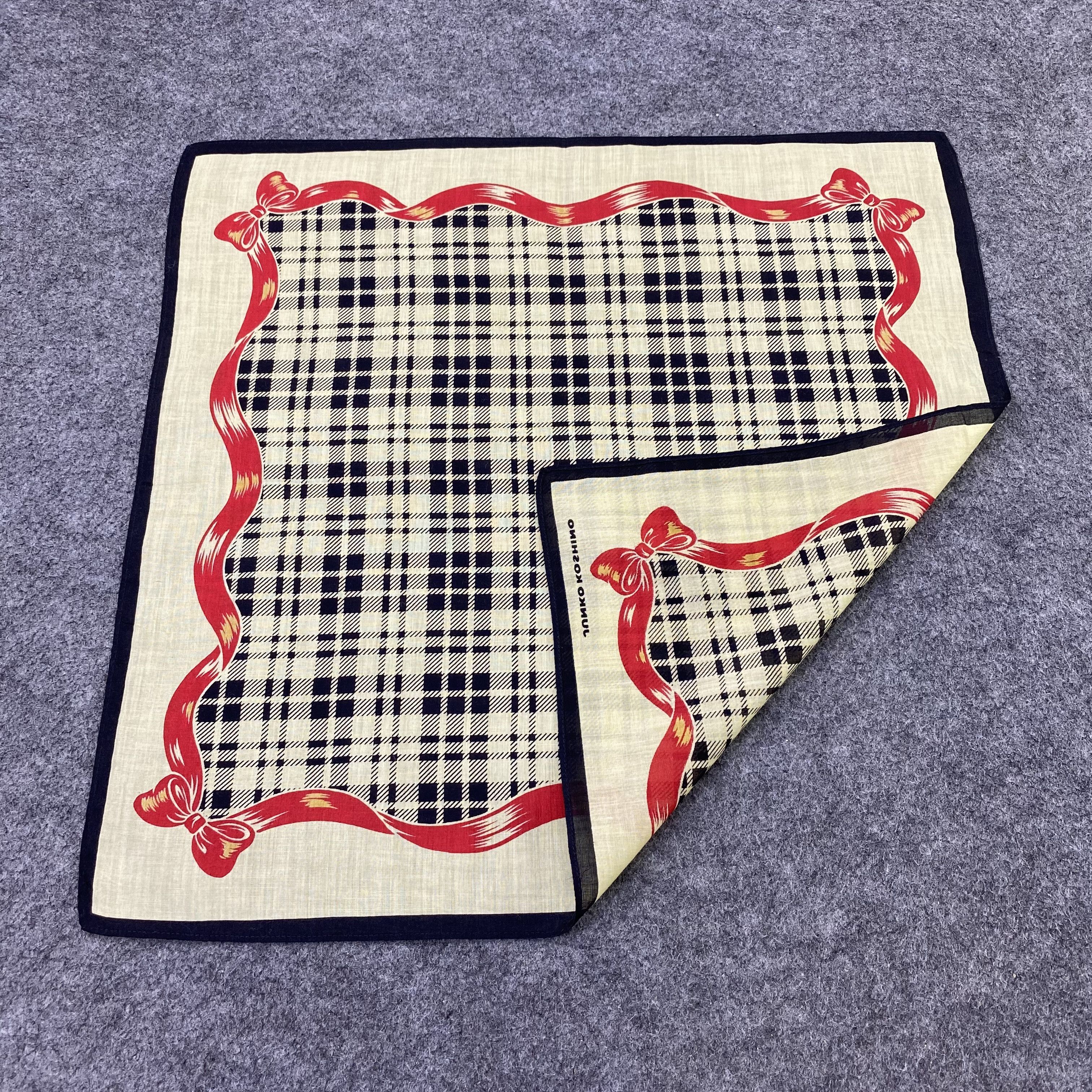 Japanese Brand Junko Koshino Handkerchief Neckerchief Bandana-B2045 Size ONE SIZE - 5 Thumbnail