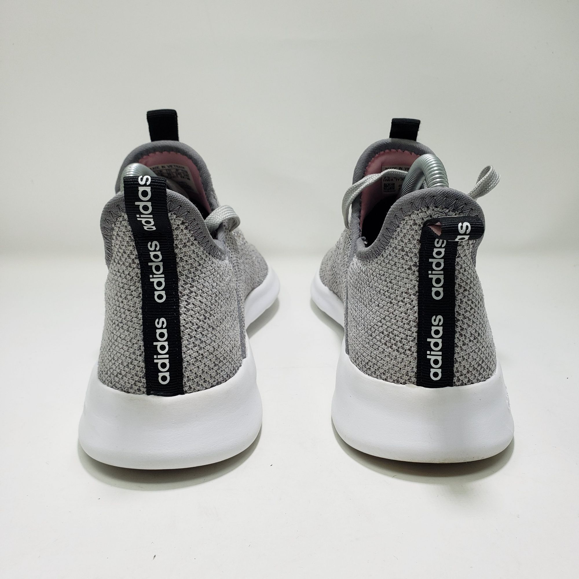 Adidas Adidas Cloudfoam Pure SPW Shoes Gray Knit Lace-Up Sneakers W Size US 7.5 / IT 37.5 - 3 Thumbnail