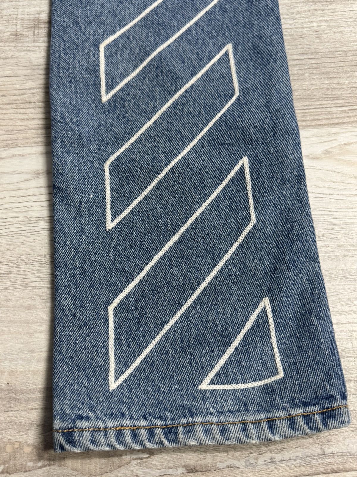 Off-White OFF WHITE DENIM CHAIN STITCH Size US 32 / EU 48 - 2 Thumbnail