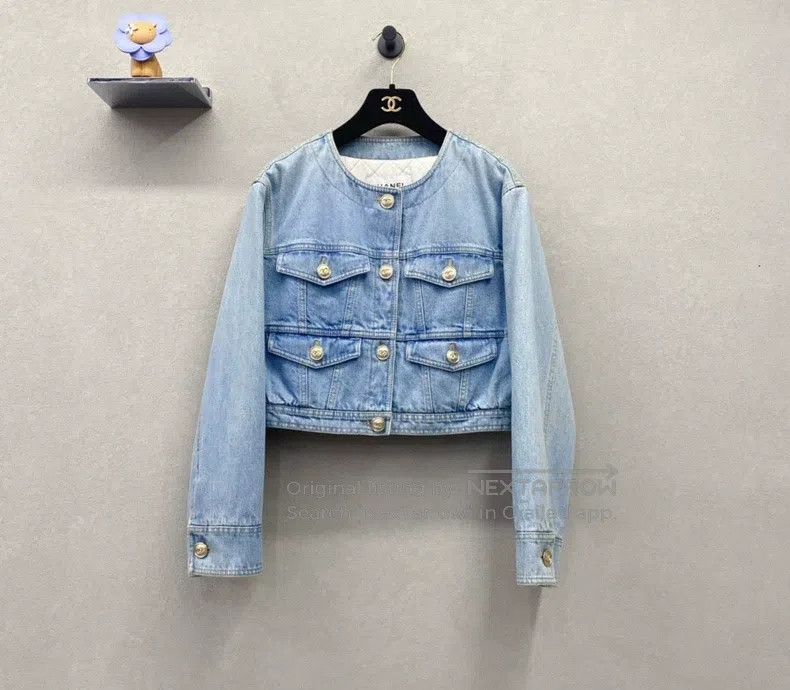 Chanel Chanel Denim cotton jacket Size XXS / US 00 / IT 34 - 2 Thumbnail