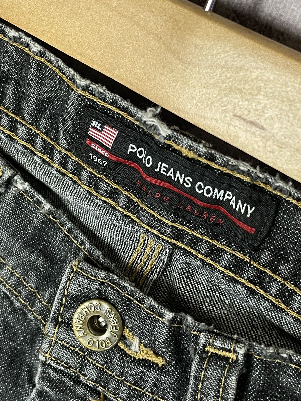 Japanese Brand × Polo Ralph Lauren × Vintage Y2K Polo Jeans Company Streetwear Retro Cargo Jeans Size US 33 - 6 Thumbnail