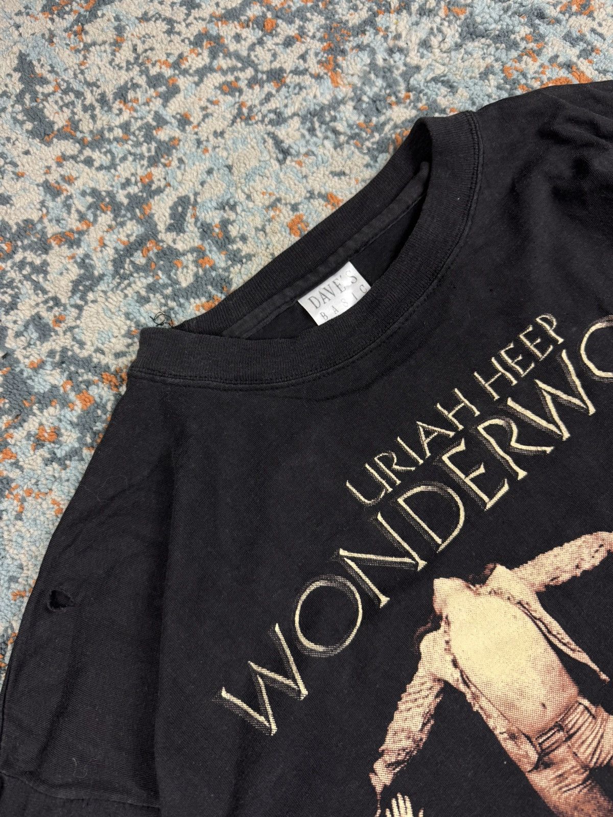 Band Tees Vintage 90s Uriah Heep wonderworld graphic band tee boxy fit Size US L / EU 52-54 / 3 - 7 Thumbnail