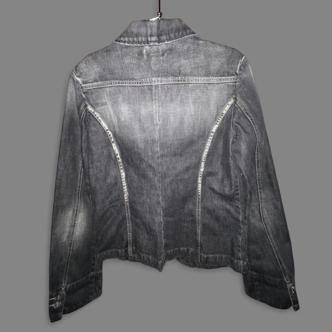 Diesel Diesel y2k vintage Charcoal grey faded Black denim blazer Size M / US 6-8 / IT 42-44 - 5 Thumbnail