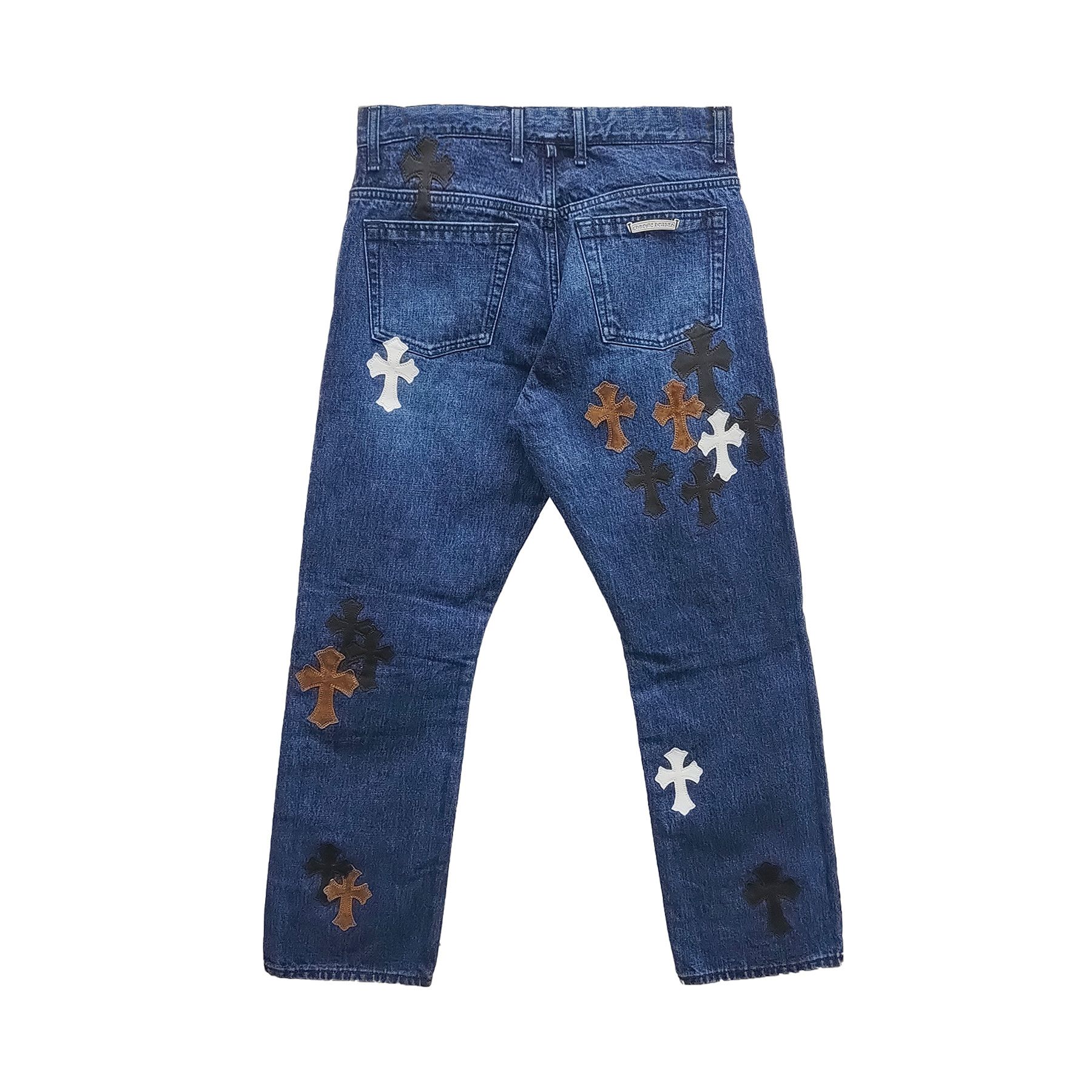 Chrome Hearts Chrome Hearts Levi's 501 Black & White Cross Flame Jeans Size US 32 / EU 48 - 2 Thumbnail