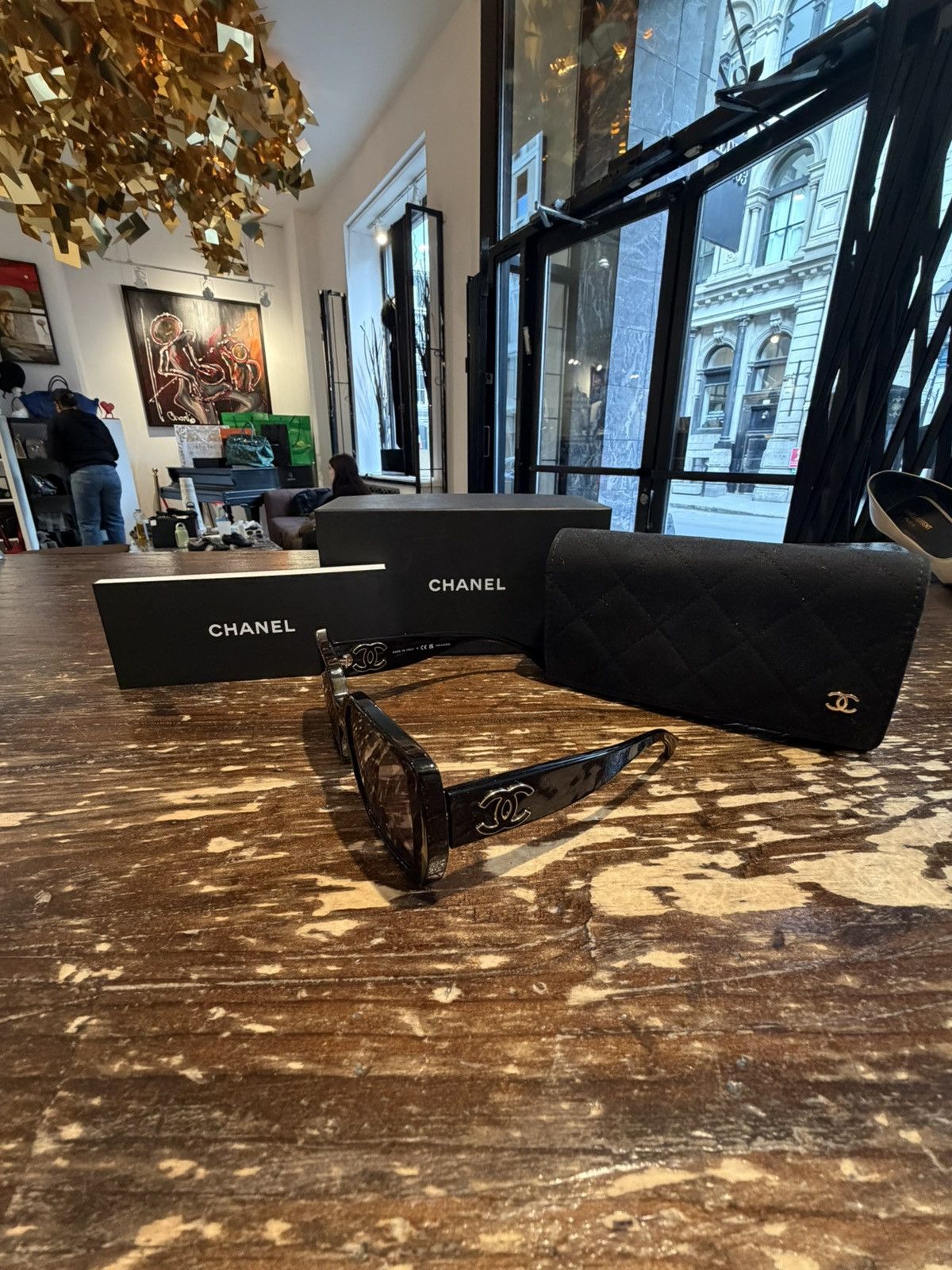 Chanel CHANEL POLARIZED SQUARE SUNGLASSES ✨ Size ONE SIZE - 15 Thumbnail