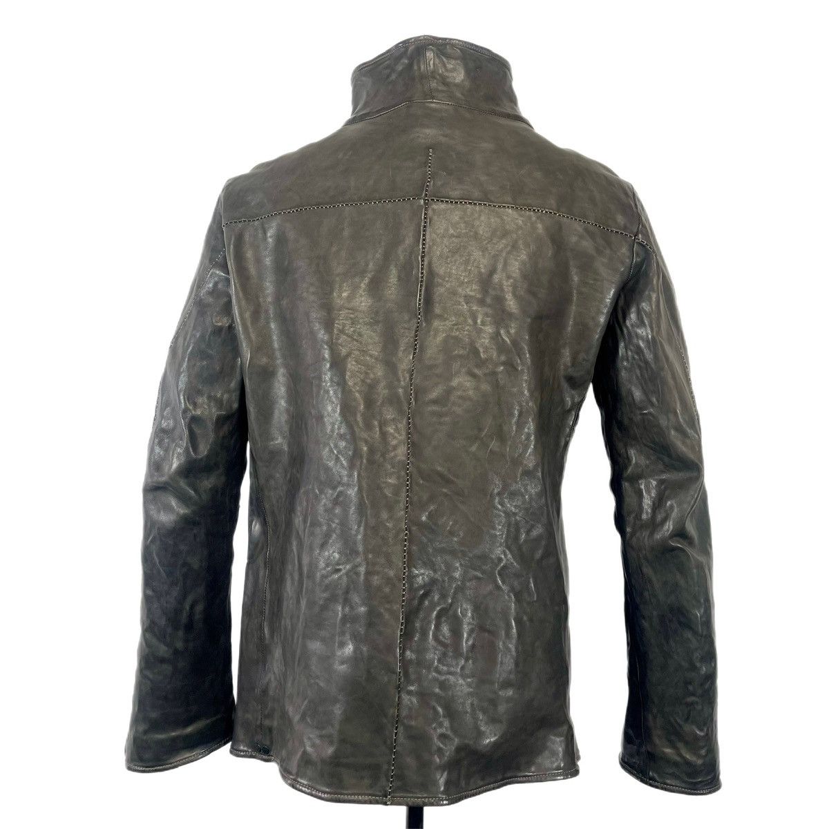 Incarnation Double-zip blouson jacket - high neck - black horse leather Size US XXL / EU 58 / 5 - 4 Thumbnail