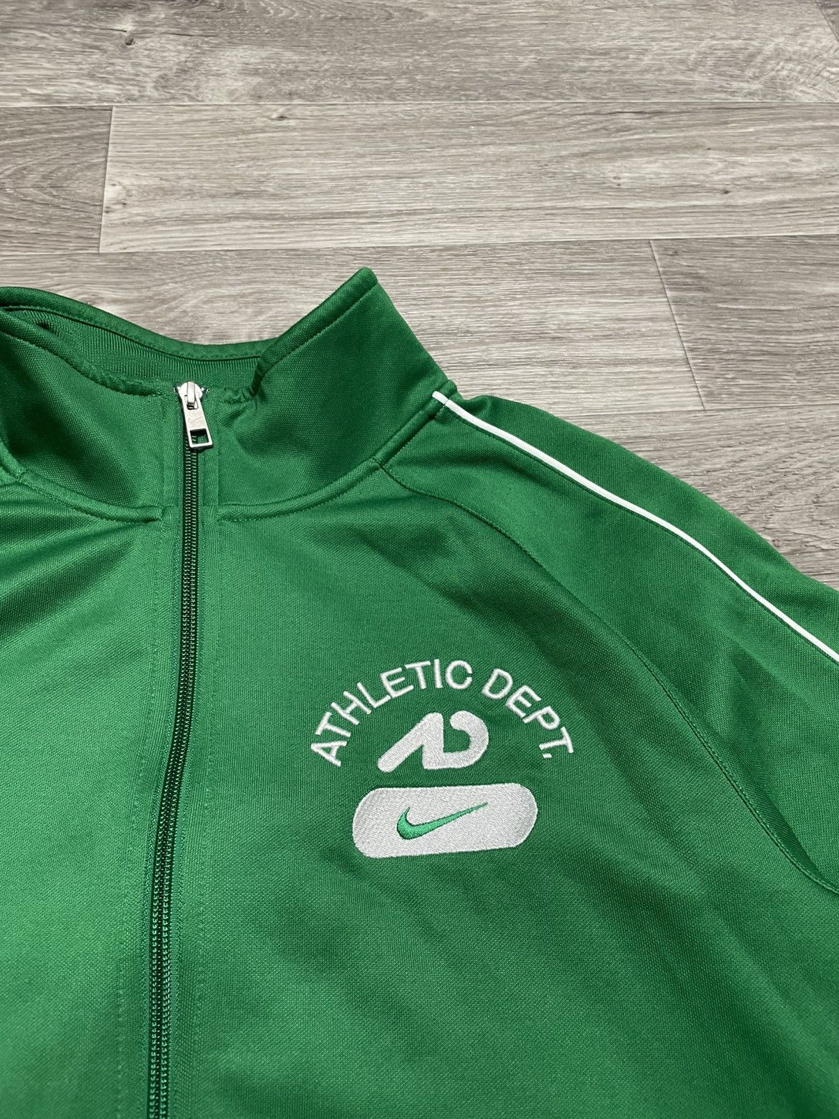Nike Vintage Nike Athletic Dept. Green Track Jacket Size US M / EU 48-50 / 2 - 11 Thumbnail