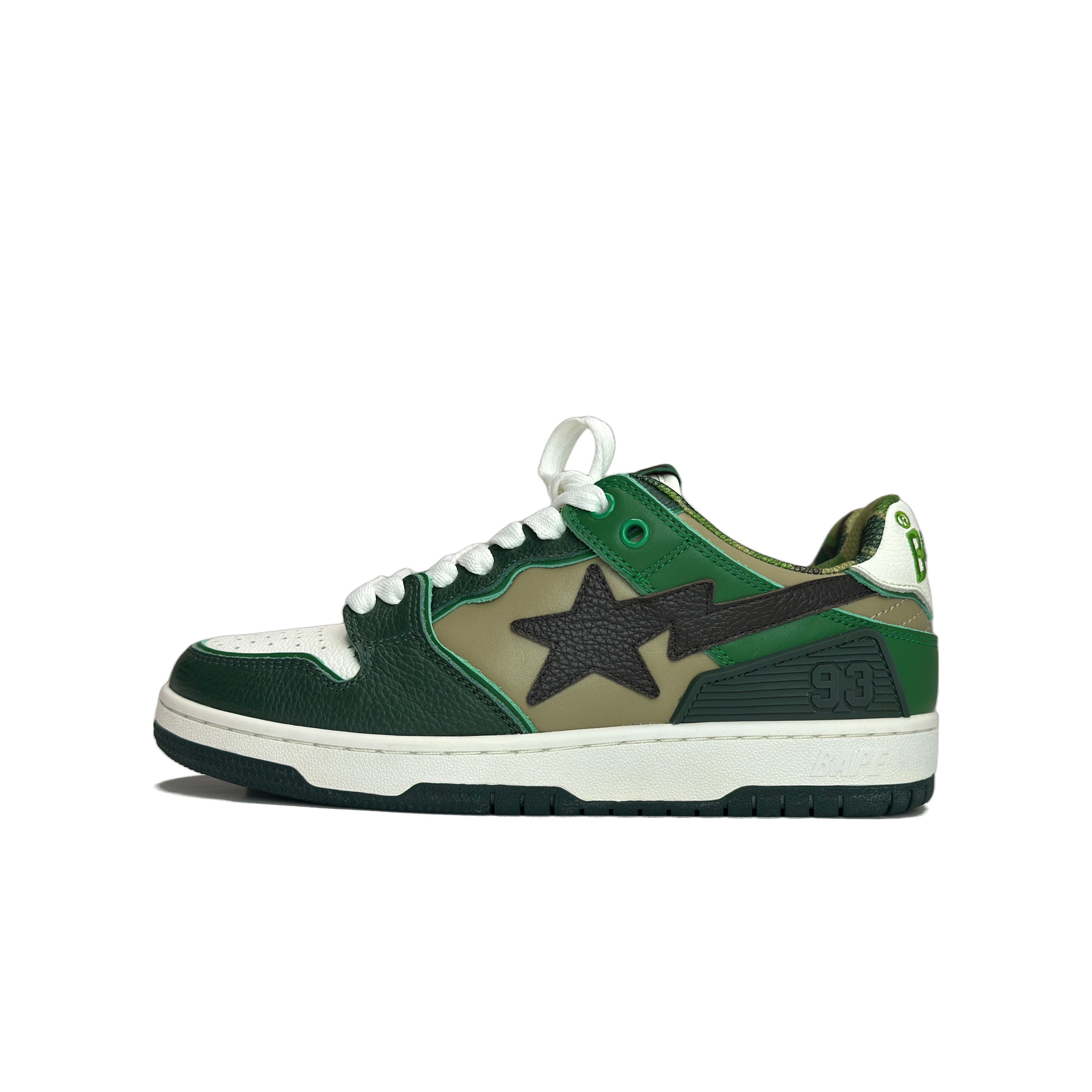 Bape A BATHING APE Green SK8 STA Sneakers Size 37.5 Size US 7.5 / IT 37.5 - 1 Preview