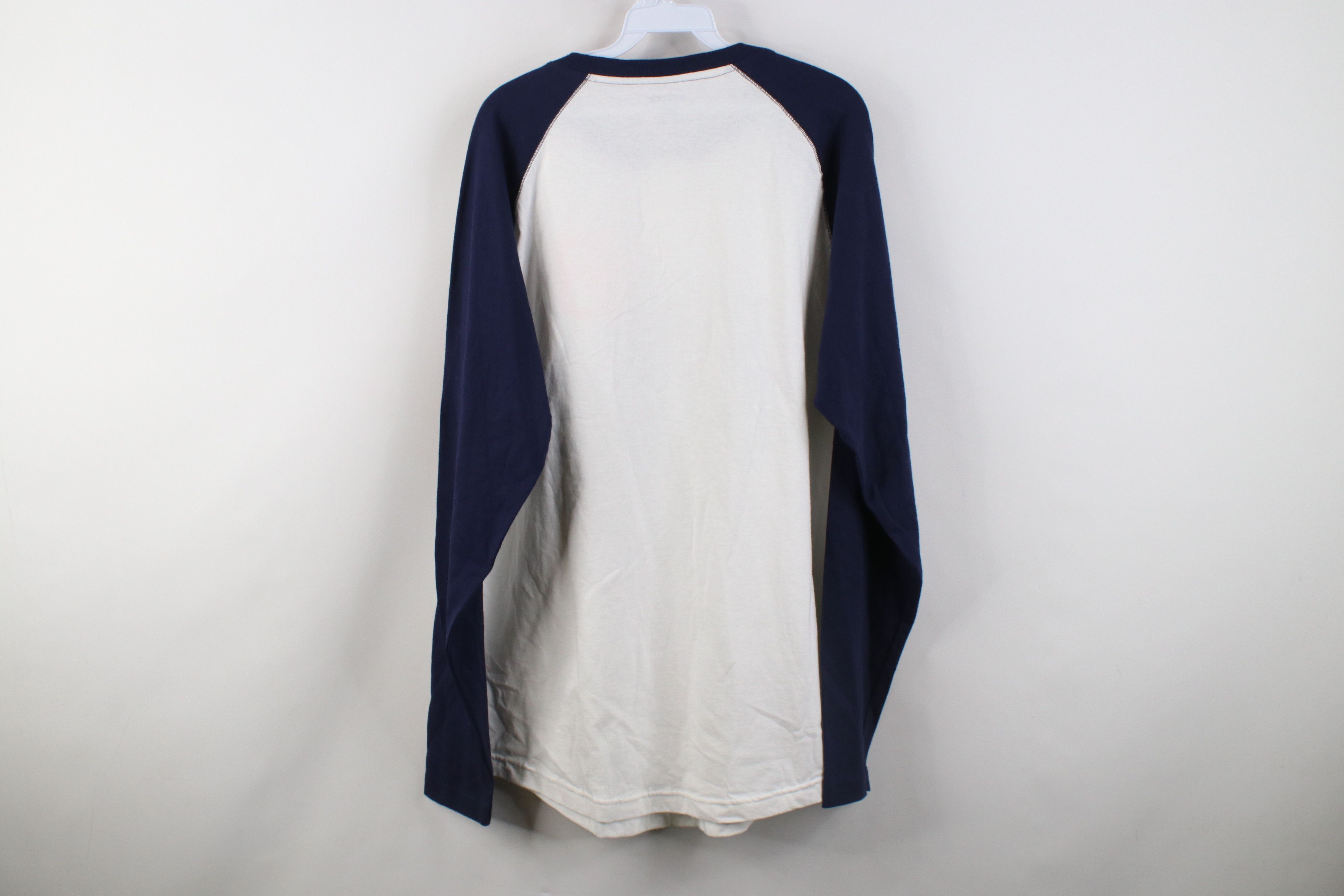 Reebok Vintage Y2K Reebok Baseball Raglan Henley T-Shirt White Size US L / EU 52-54 / 3 - 9 Thumbnail