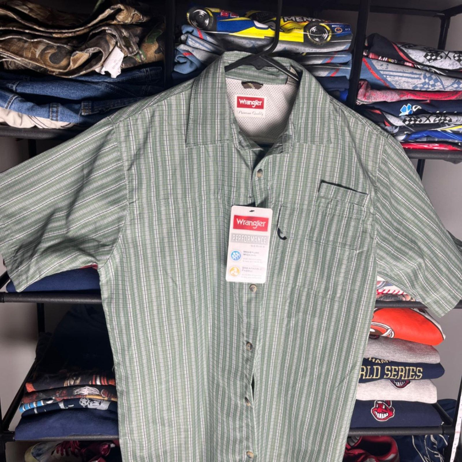 Wrangler Green wrangler plaid button up shirt Size US S / EU 44-46 / 1 - 1 Thumbnail