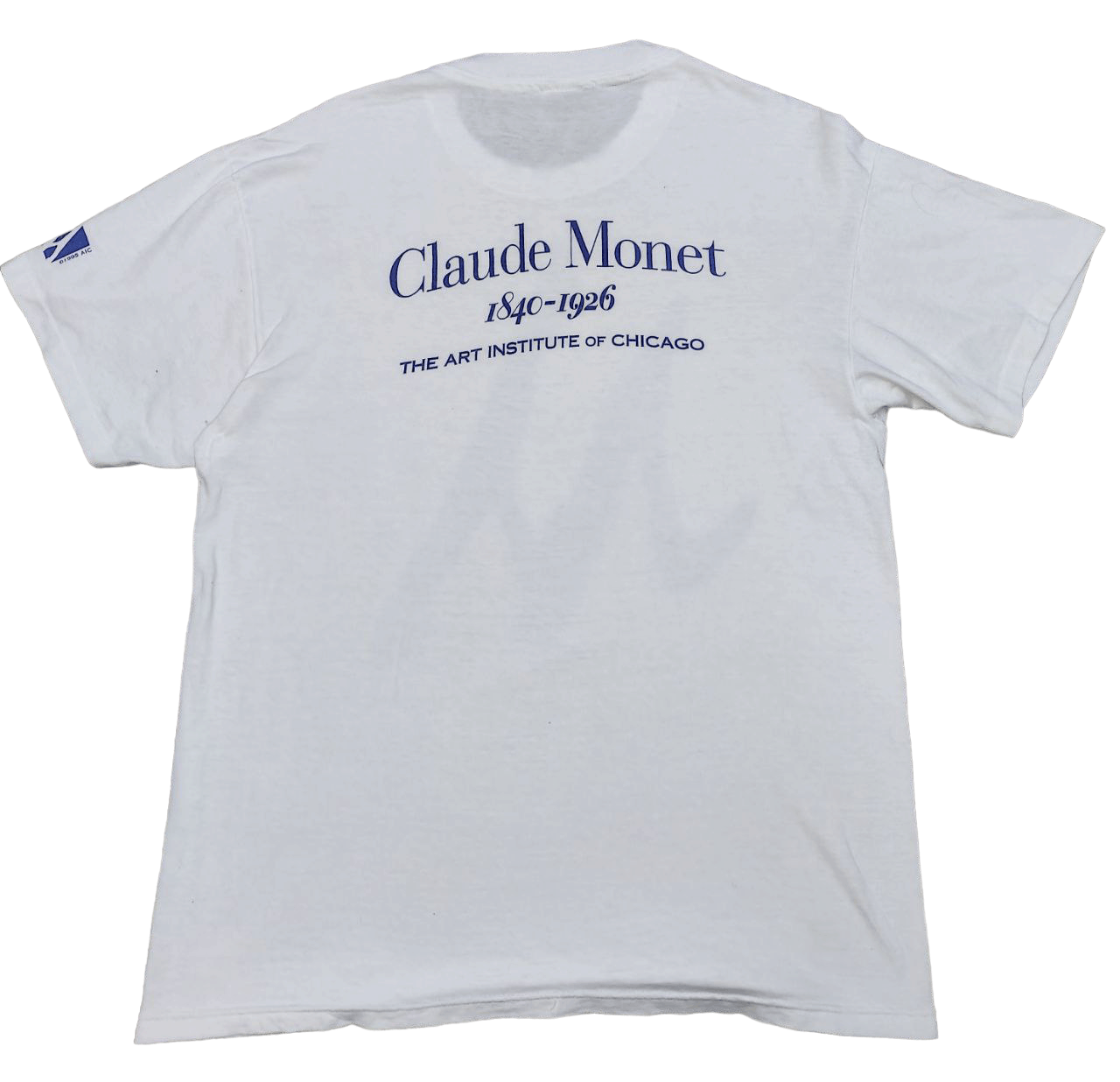 image of 1995 Vintage Cloude Monet Art T in Offwhite, Men's (Size Large)
