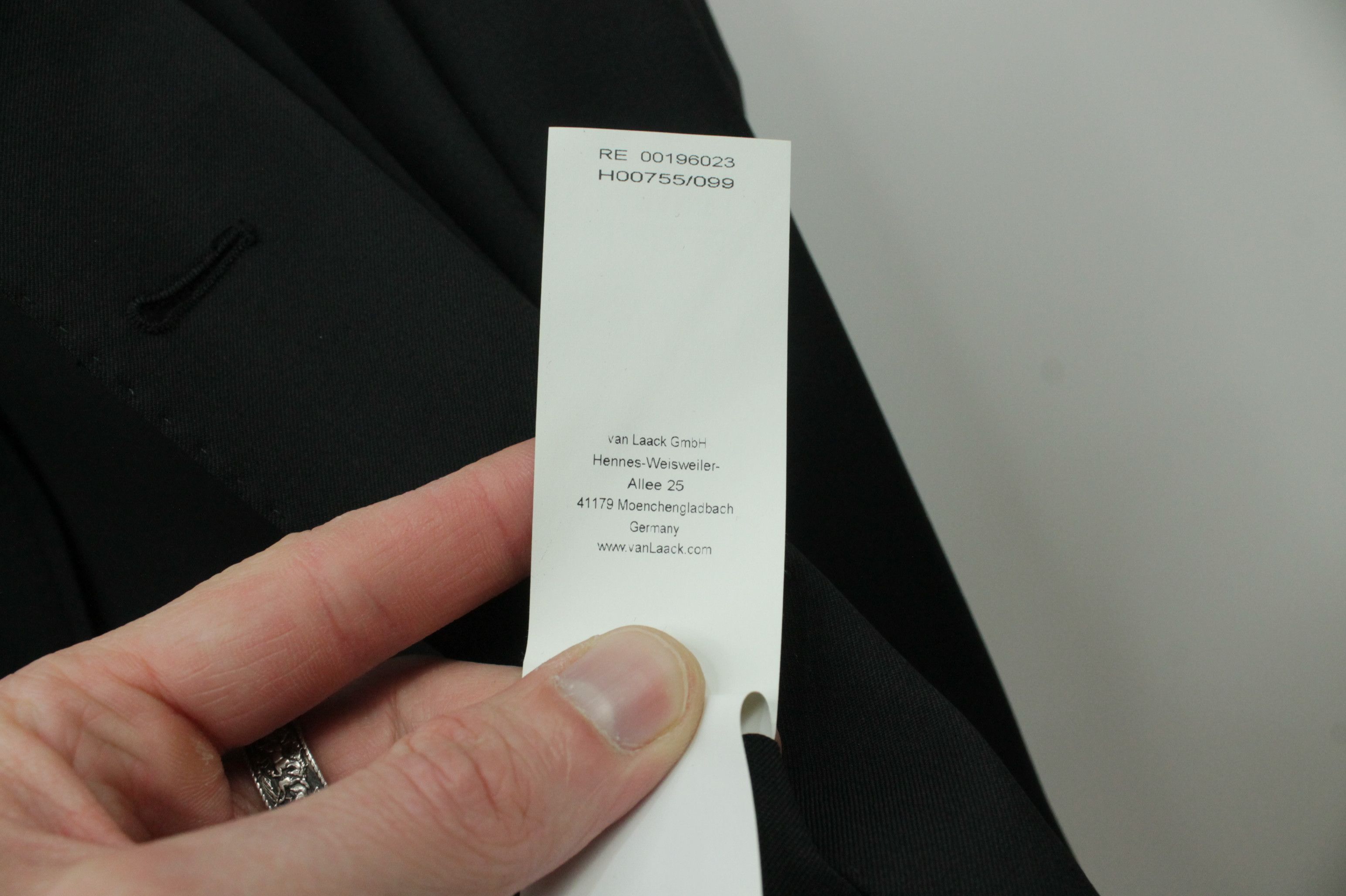 Other Van Laack Light Black Wool Formal Suit Men's Size 40R - 11 Thumbnail