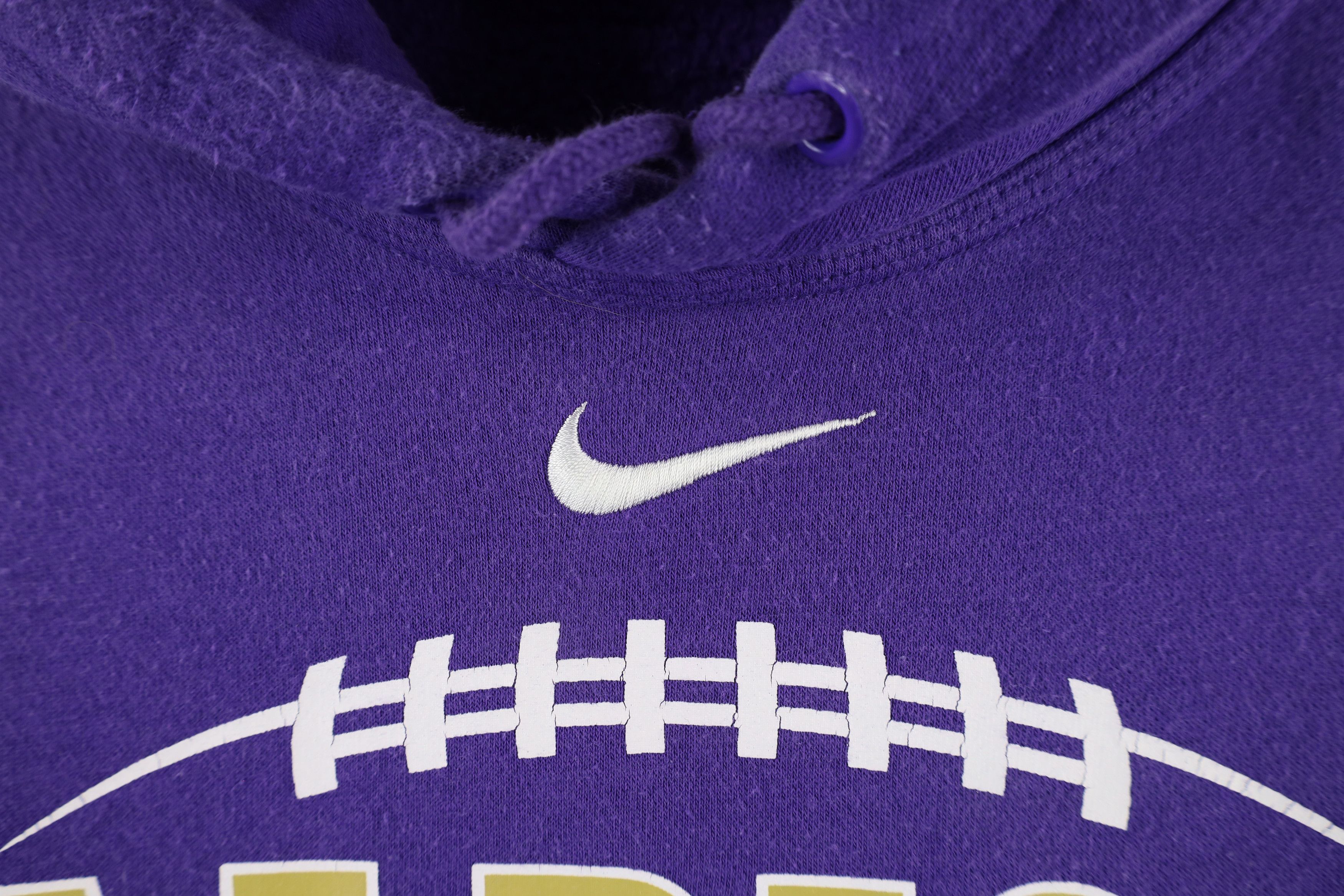 Nike × Vintage Vintage Nike College Football Hoodie Sweatshirt Purple Size US XXL / EU 58 / 5 - 5 Thumbnail