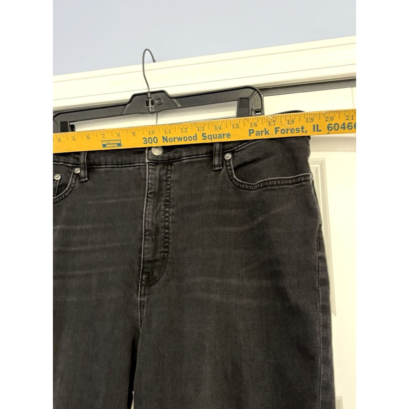 Ralph Lauren Lauren Ralph Lauren Jeans Womens 18 Black Straight High Rise Denim Pants 5-Pocket Logo Zipper Button Stretch Classic Plus Size Type Jeans Girls Womens Size 40" / US 18 - 6 Thumbnail