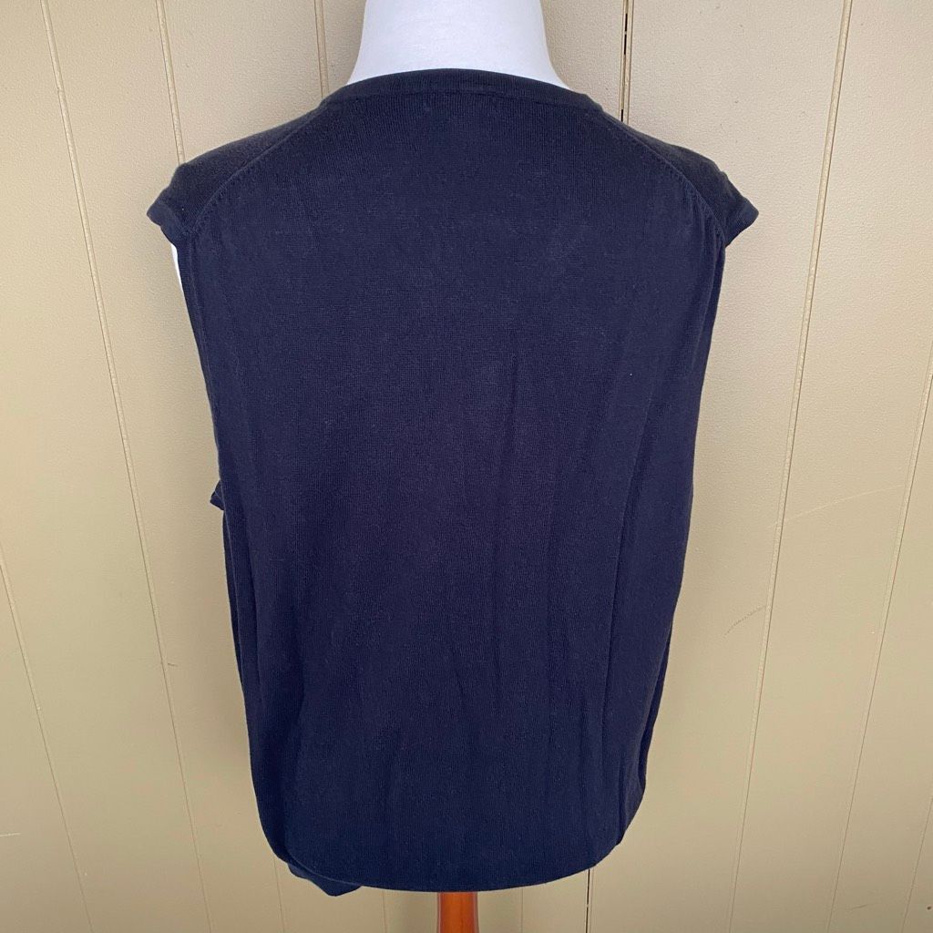Van Heusen VanHeusen men XXL v-neck sweater vest black Size US XXL / EU 58 / 5 - 6 Thumbnail