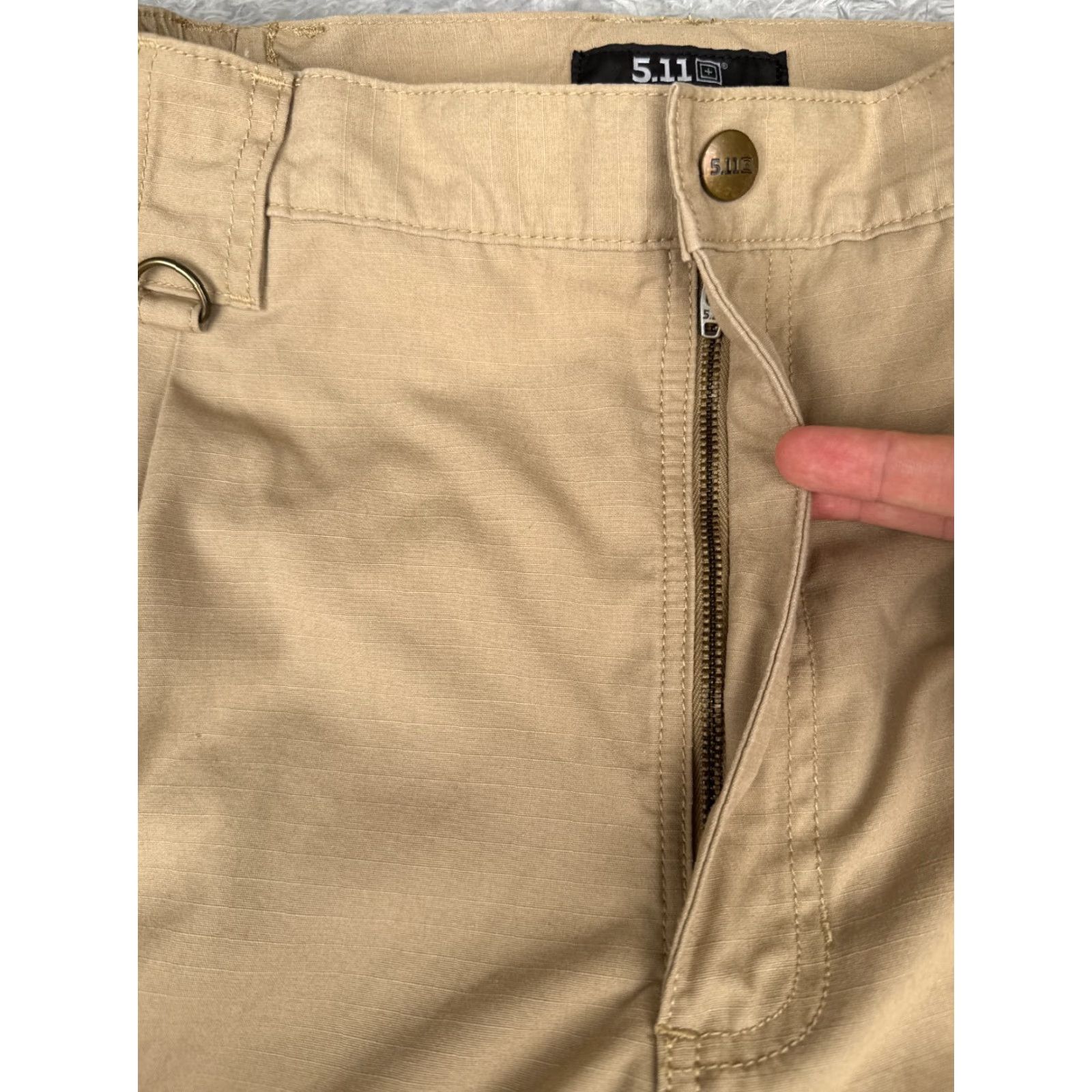 Vintage 5.11 Tactical Pants Men 36 Beige Cargo Double Knee Rip-Stop Fabric LEO EMT 36x30 Size US 36 / EU 52 - 5 Thumbnail
