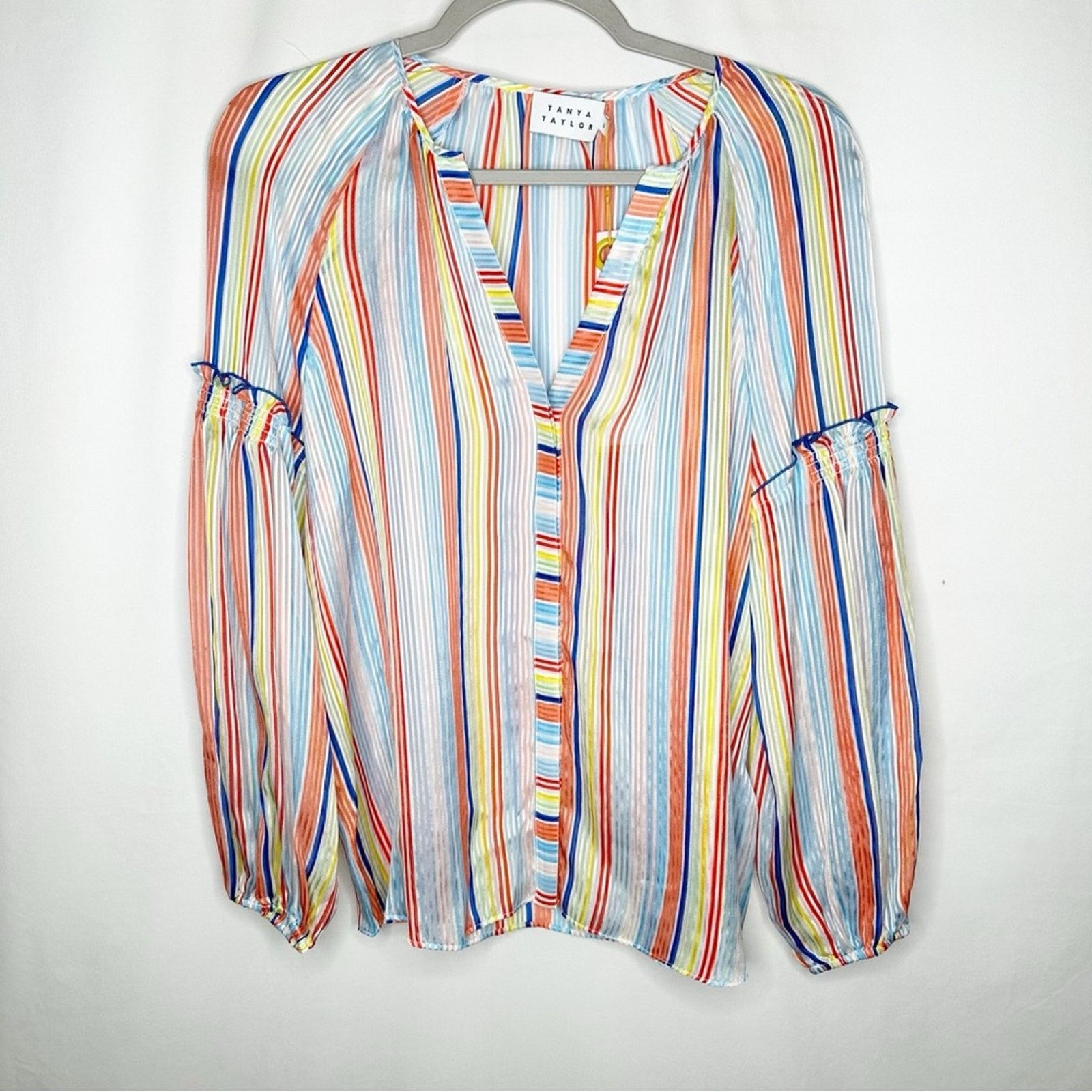 Tanya Taylor TANYA TAYLOR Illa Summer Stripe Top NWT in Size 0 Size XS / US 0-2 / IT 36-38 - 2 Thumbnail