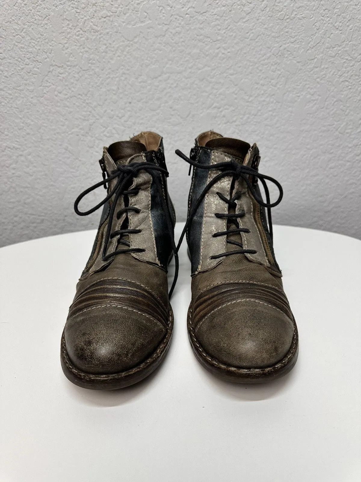 A.S.98 Combat Boots Dolce & Gabbana brown leather Avantgarde AS98 Size US 8 / EU 41 - 2 Thumbnail