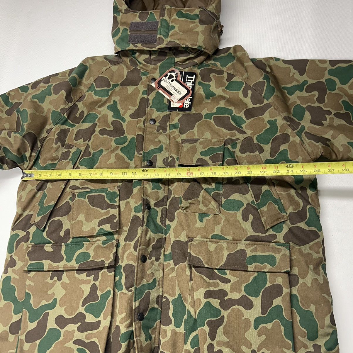Vintage × Woolrich Woolen Mills VTG Woolrich Jacket Coat Duck Camo Lined Padded Green 90s Size US XL / EU 56 / 4 - 15 Thumbnail